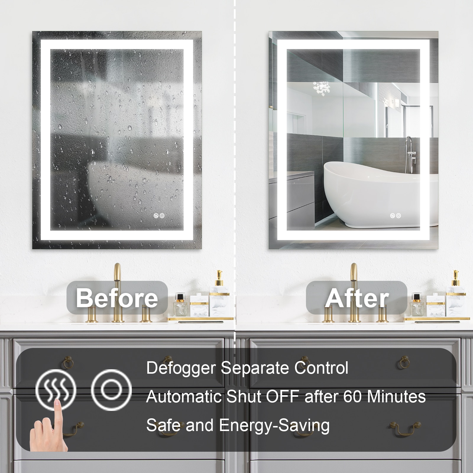 Forclover TAK-LM02F12030 Framed-Bath-Mirrors - View #5