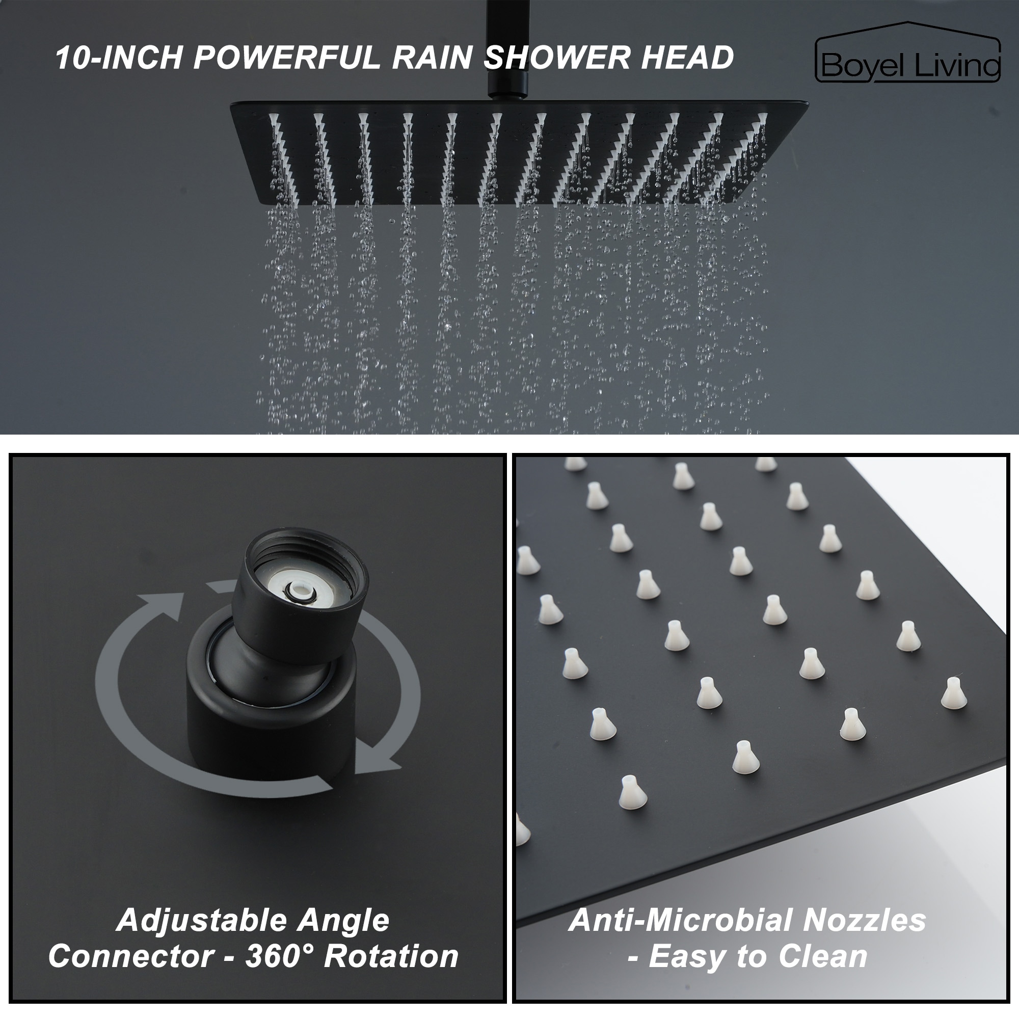 Clihome SMD-88009B Showerhead-Bar-Panels - View #7
