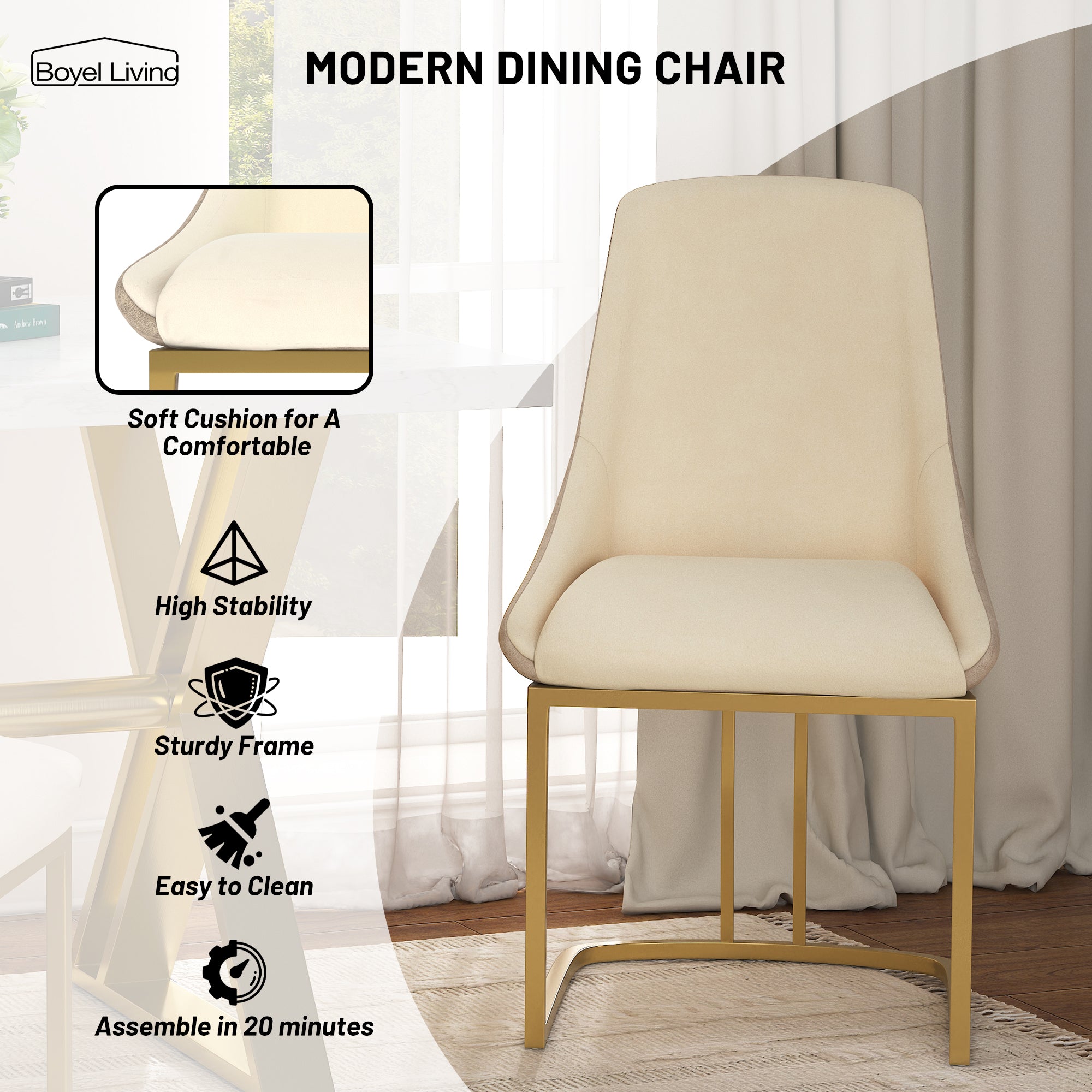 Boyel Living BLDC2432BE Dining-Chairs - View #6