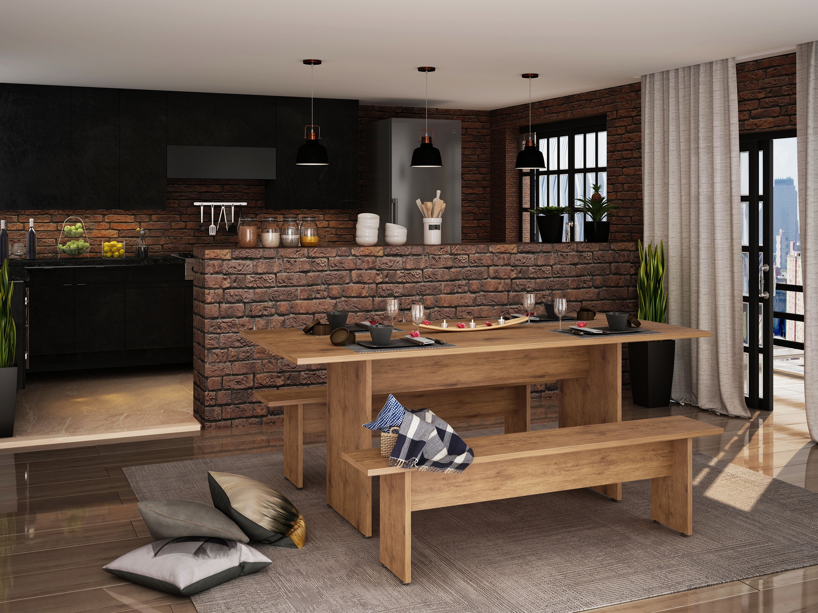 Manhattan Comfort 122GMC77 Dining-Tables - View #10