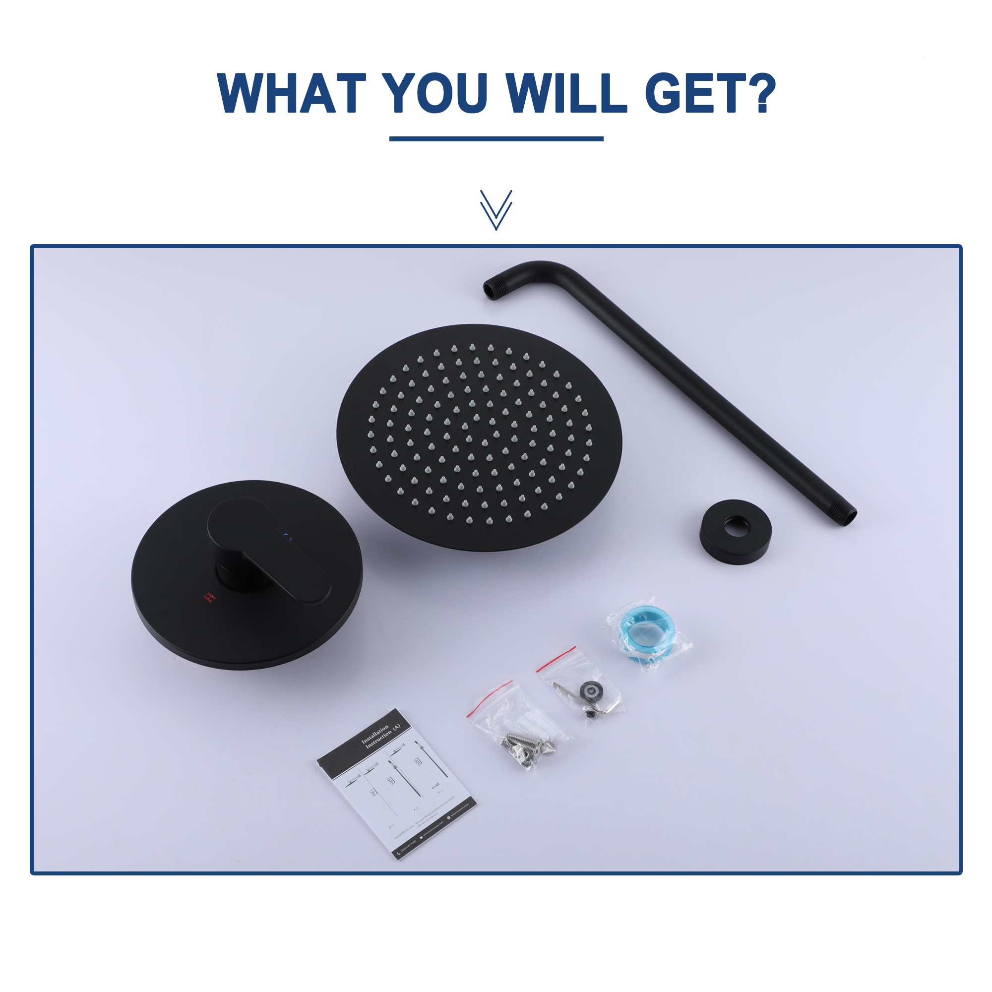 GZMR GZ-MS06-10ORB Showerhead-Bar-Panels - View #7