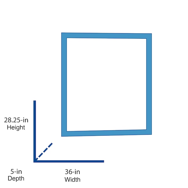 Jensen Horizon 36-in x 28.25-in Rectangle Recessed Mirrored Medicine Cabinet Jensen Horizon 36-in x 28.25-in Rectangle Recessed Mirrored Medicine Cabinet