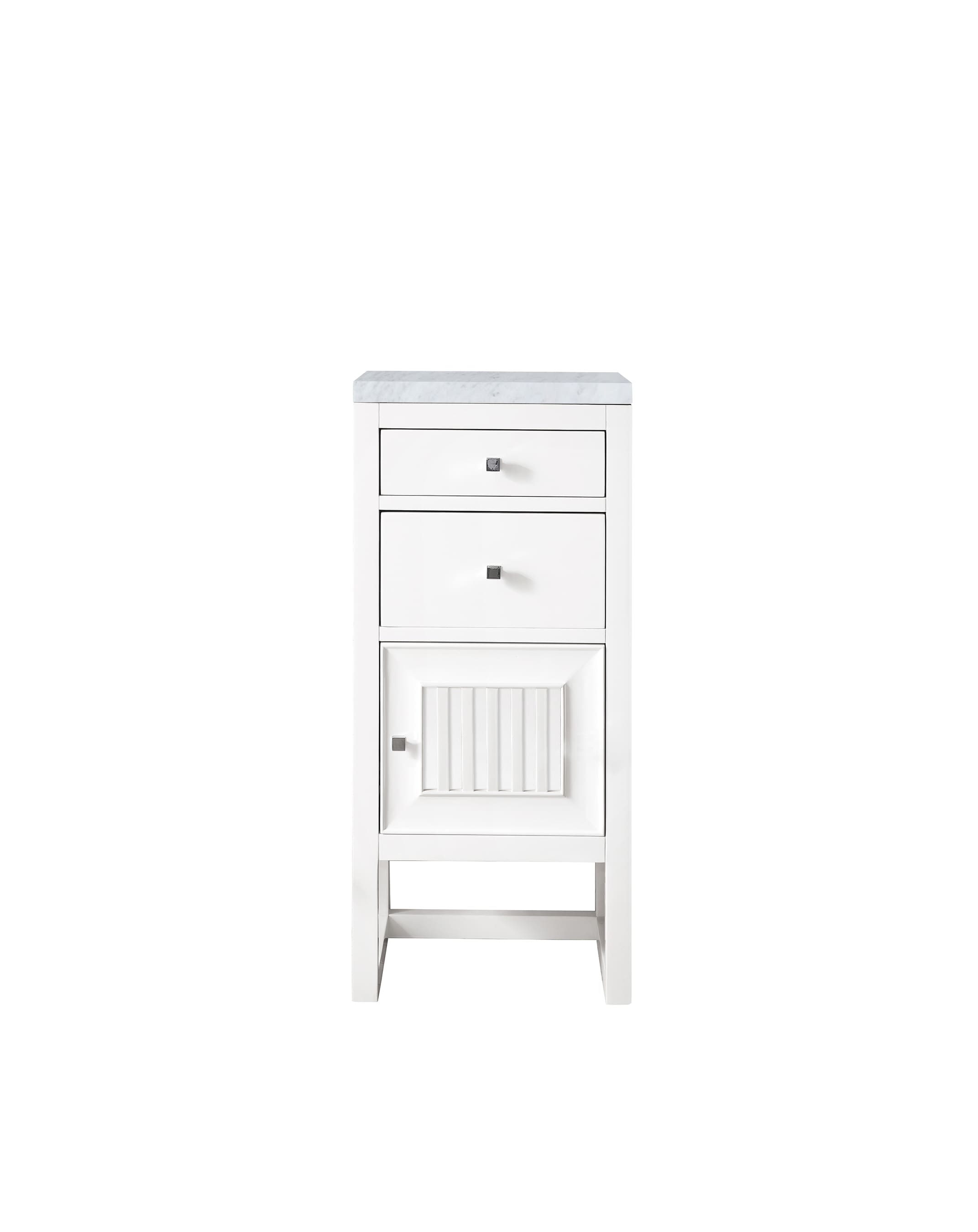 James Martin Vanities Addison 15-in x 33.3-in x 15-in Glossy White Soft Close Bathroom Wall Cabinet