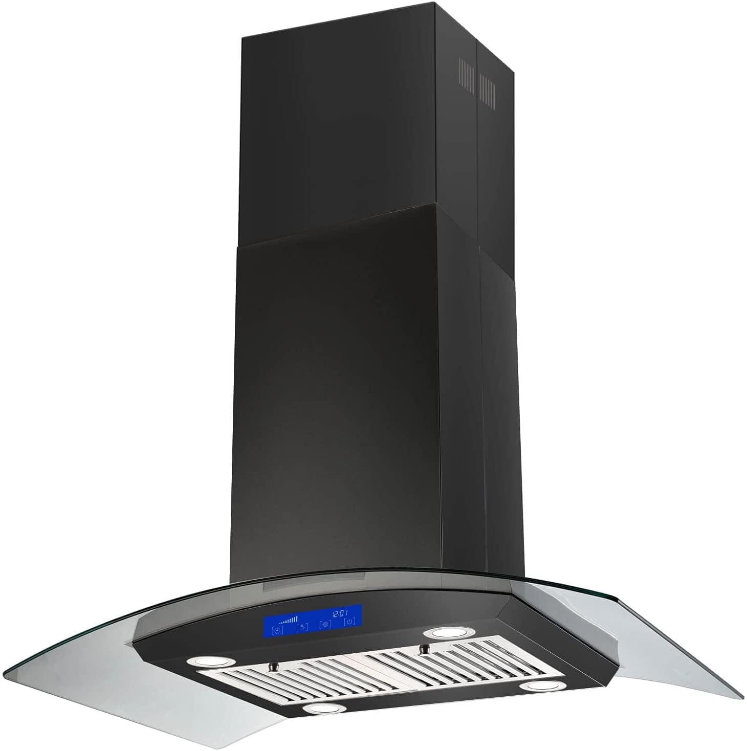 Jeremy Cass LSFSJTDOE21 36 inch Ducted 700-CFM Black Wall-Mounted Range Hood