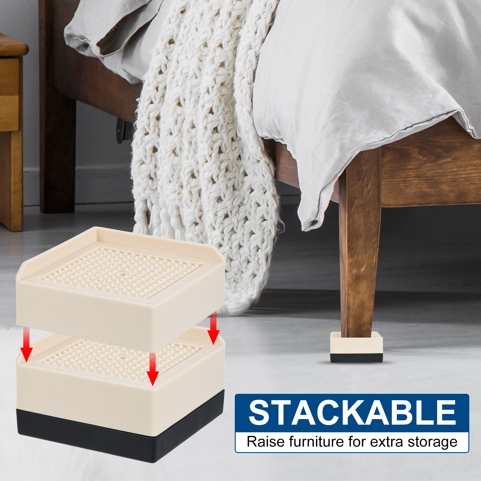 Unique Bargains S25112601UX1272 Bed-Risers - View #5