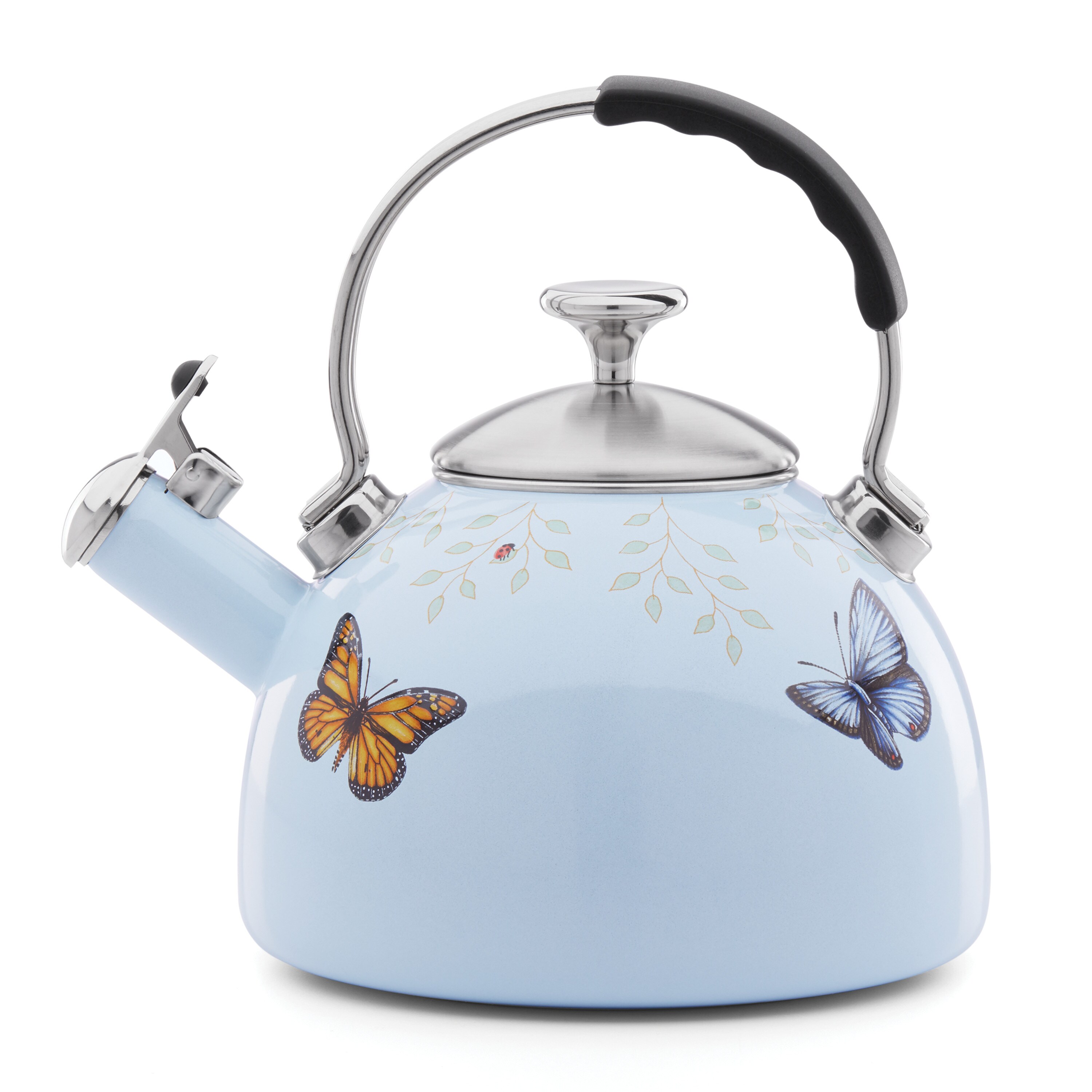 LENOX 888256 Butterfly Meadow 2-Quarts Porcelain enamel Kettle