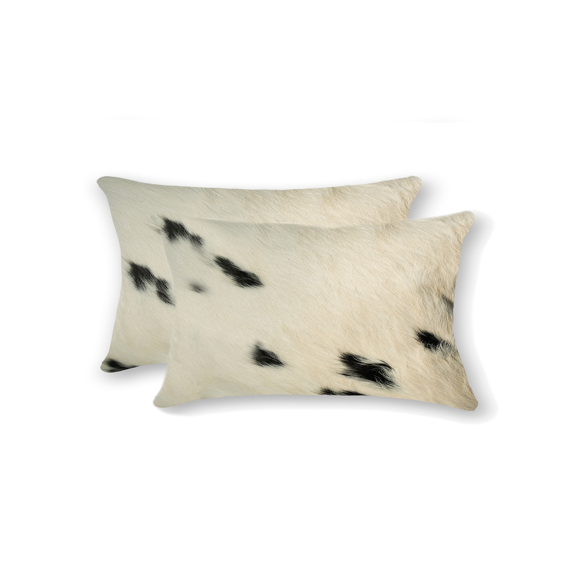 HomeRoots 317130 2 -Piece 20-in x 12-in Black and White Rectangular Indoor Decorative Pillow