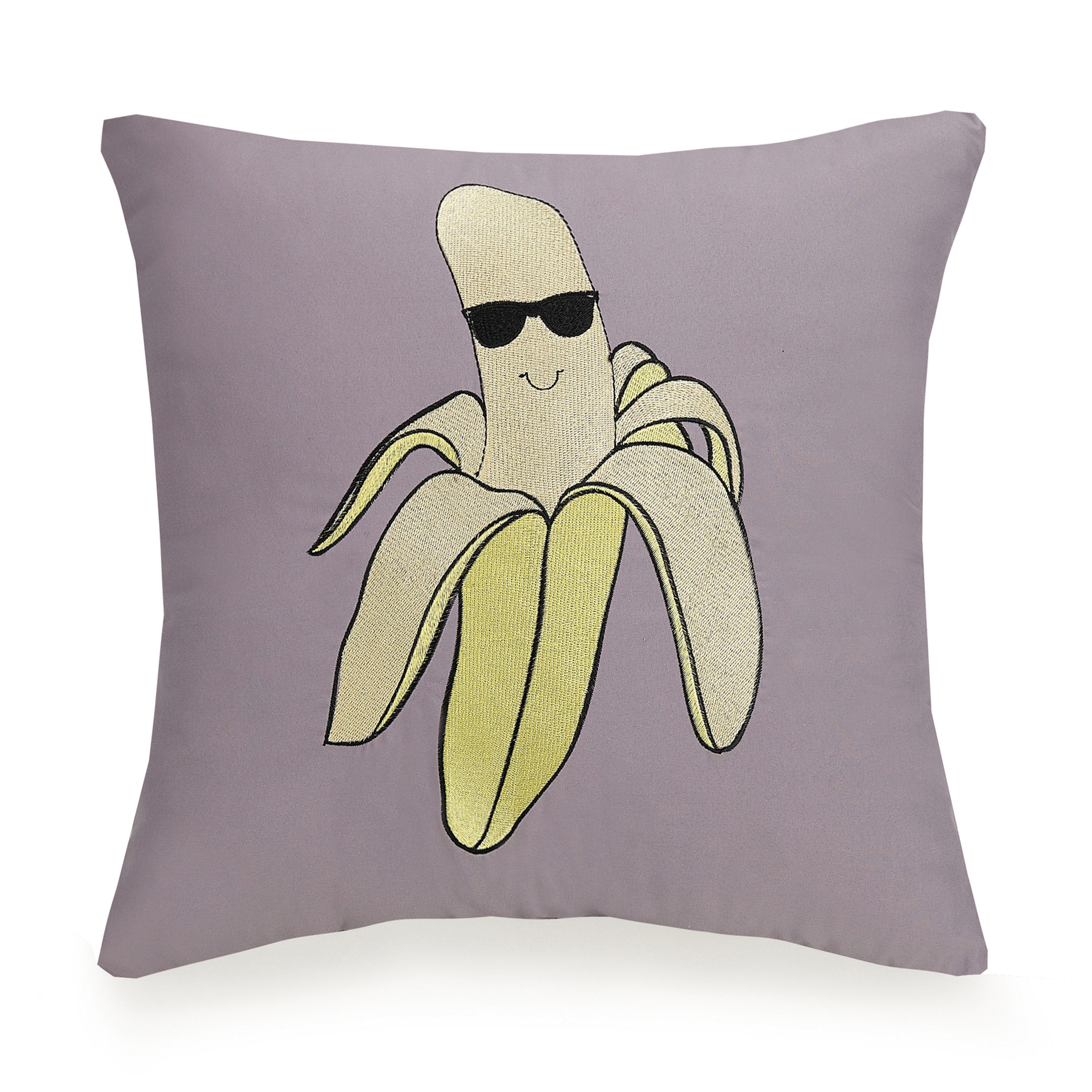 Urban Playground 16 In X 16 In Purple Indoor Decorative Pillow In The