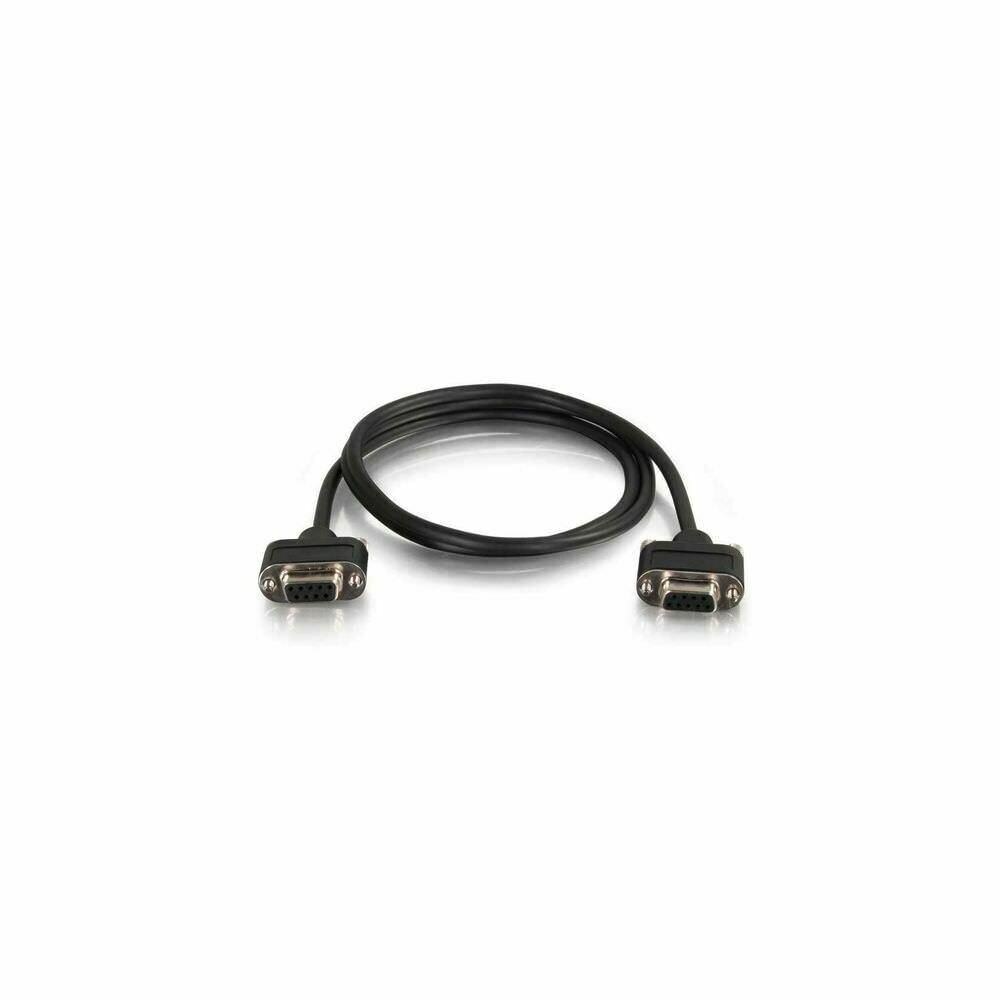 ProPlus ZX9TCHQ220 10 ft. Serial RS232 DB9 Cable with Low Profile Connectors Female and Female- In-Wall CMG-Rated