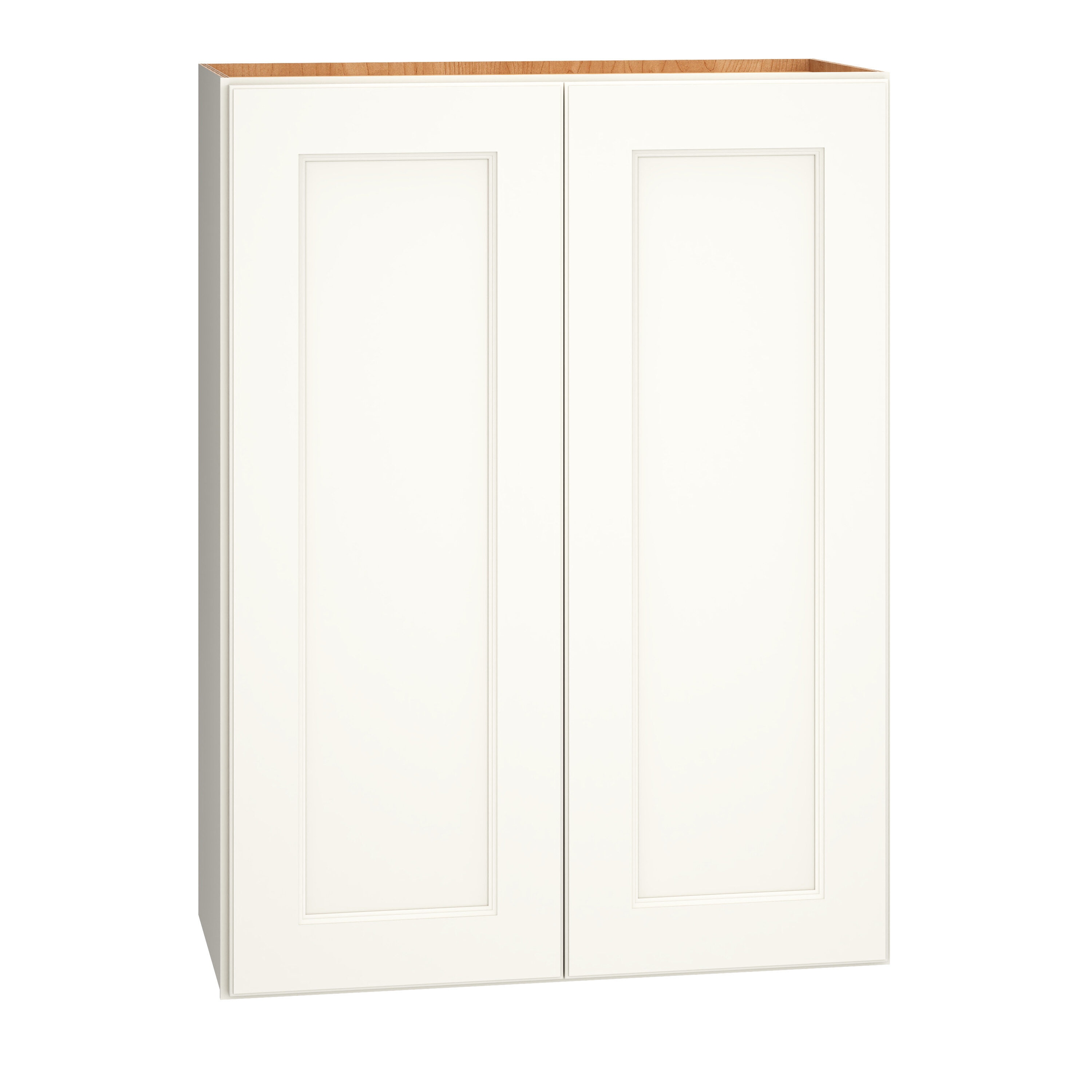 Diamond Express Macaulay 36-in W x 42-in H x 12-in D White Wall Fully Assembled Plywood Cabinet (Recessed Panel Square Door Style)
