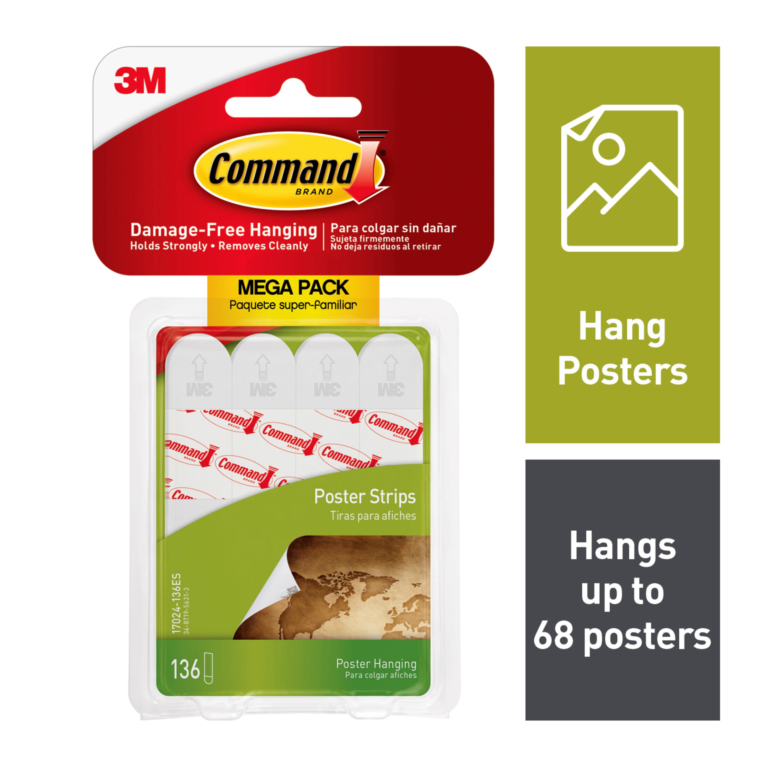 3M Command Strips Small Photo Picture Frame Poster Canvas Hanging Damage free 