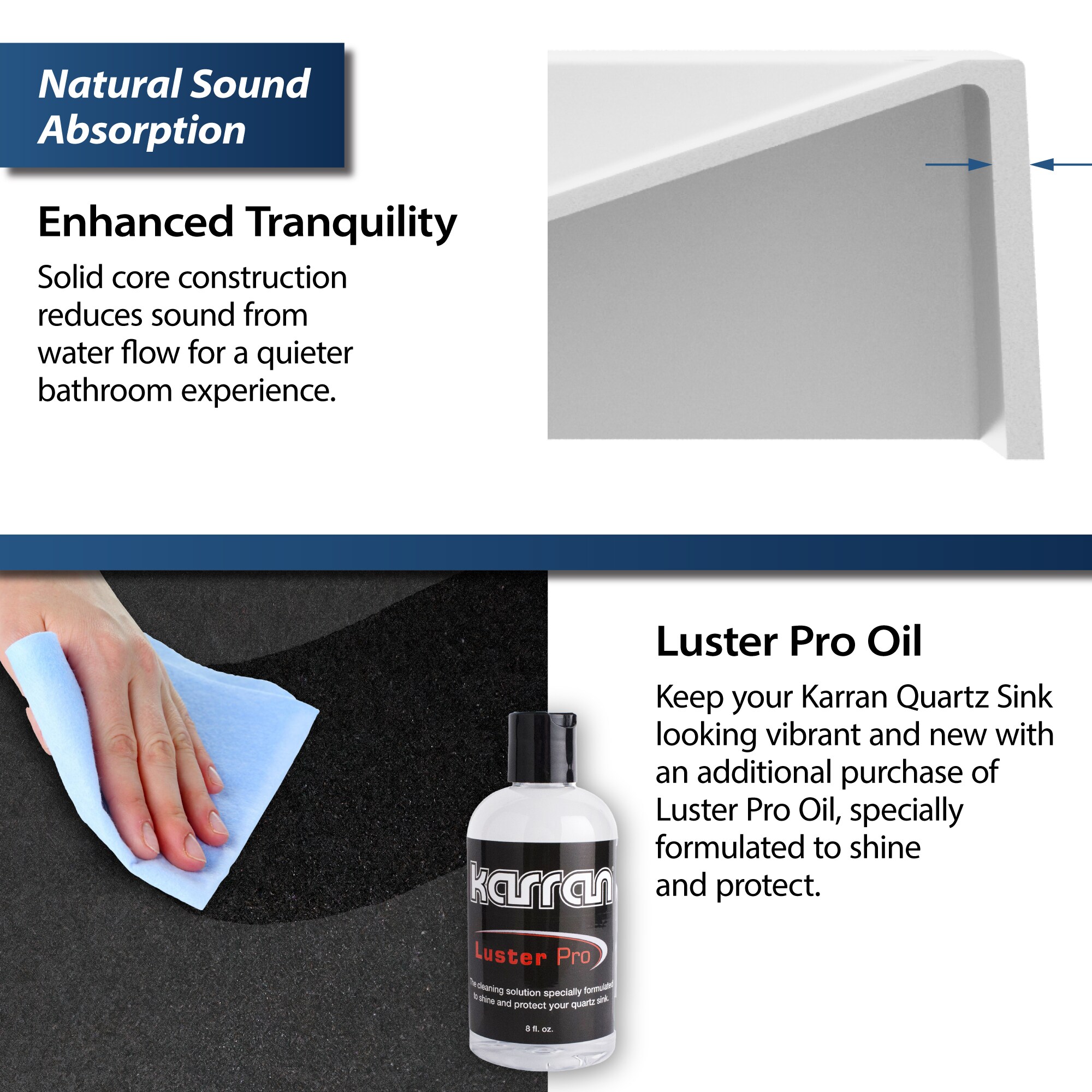 Karran SQS100BL Bath-Sink - View #8