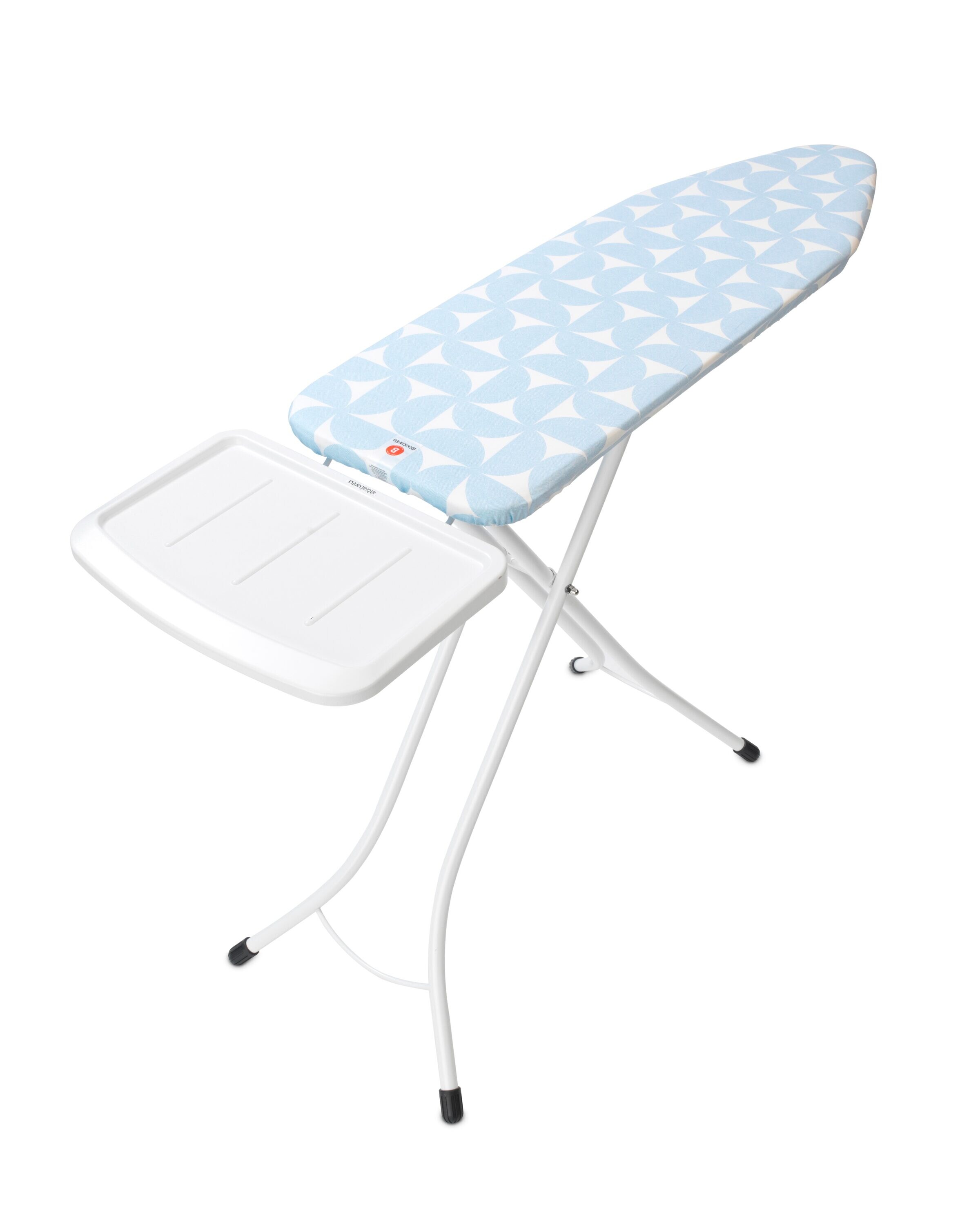 Brabantia Fresh Breeze Blue Freestanding Ironing Board with Metal Steam Unit Holder