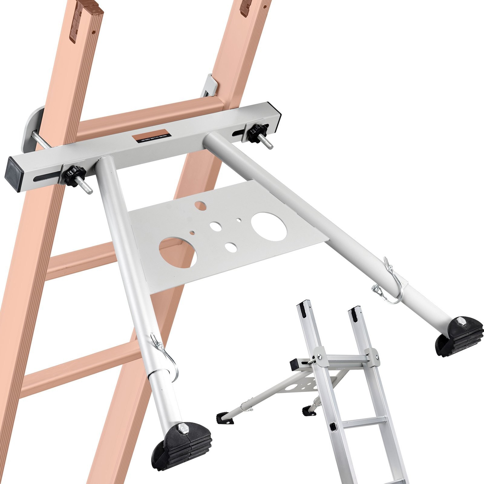 SUGIFT Ladder Stabilizer Adjustable Feet Extension Ladder Standoff 330 lb Load