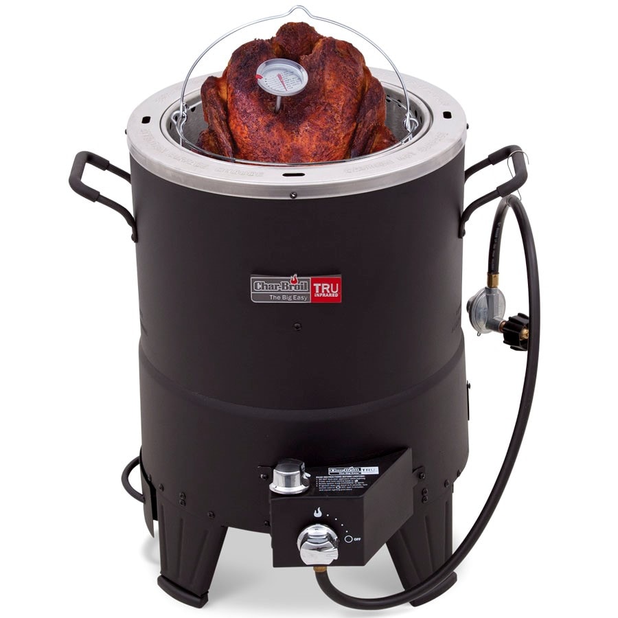Char-Broil Big Easy 3.46-Gallons 20-lb cylinder Piezo Ignition Oil-less Gas Turkey  Fryer in the Turkey Fryers department at