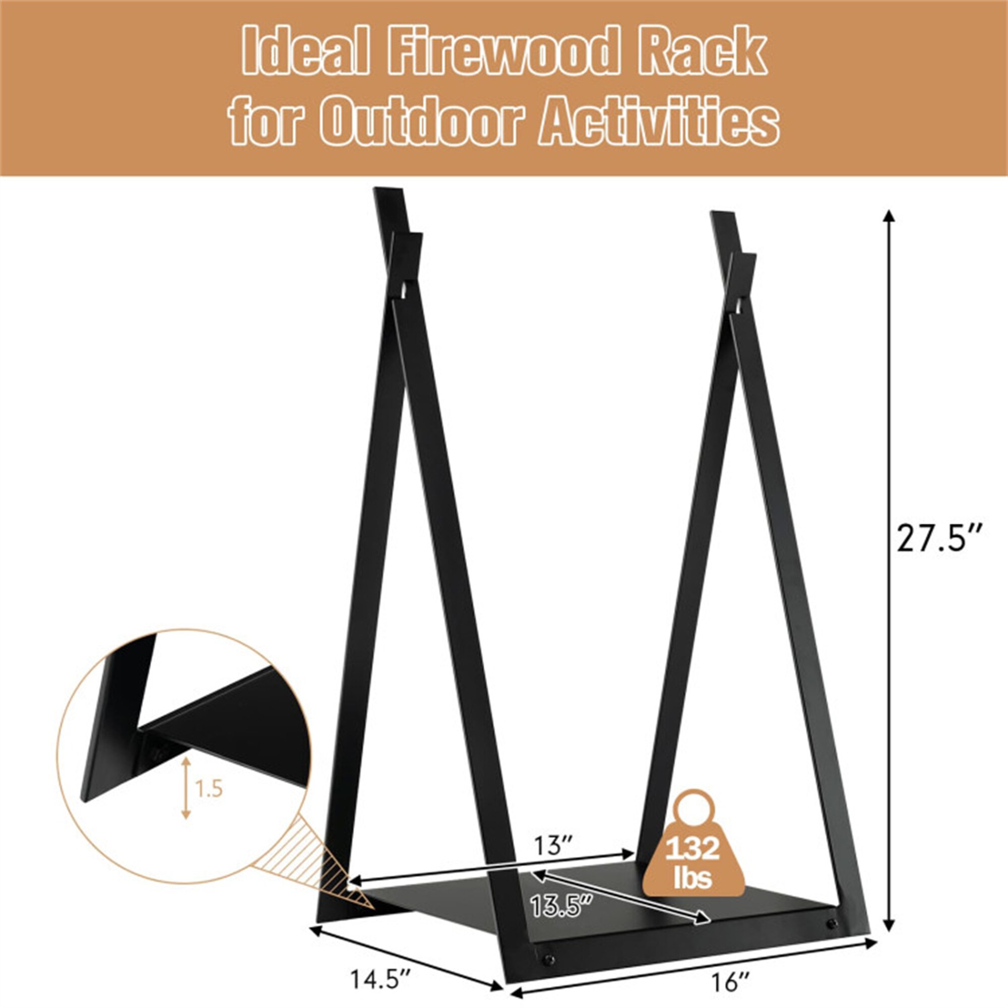 BABOOM BOM-10295DK-CO Firewood-Storage - View #3