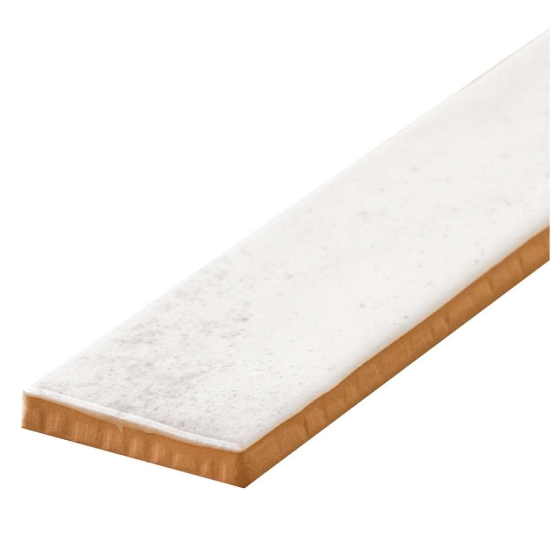 Ibiza 2" x 10" White Glossy Ceramic Subway Tile