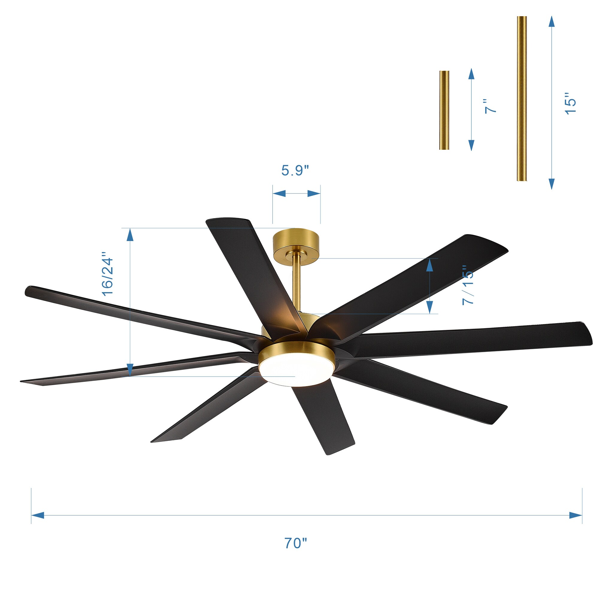 Breezary 23044-GB Ceiling-Fans - View #9