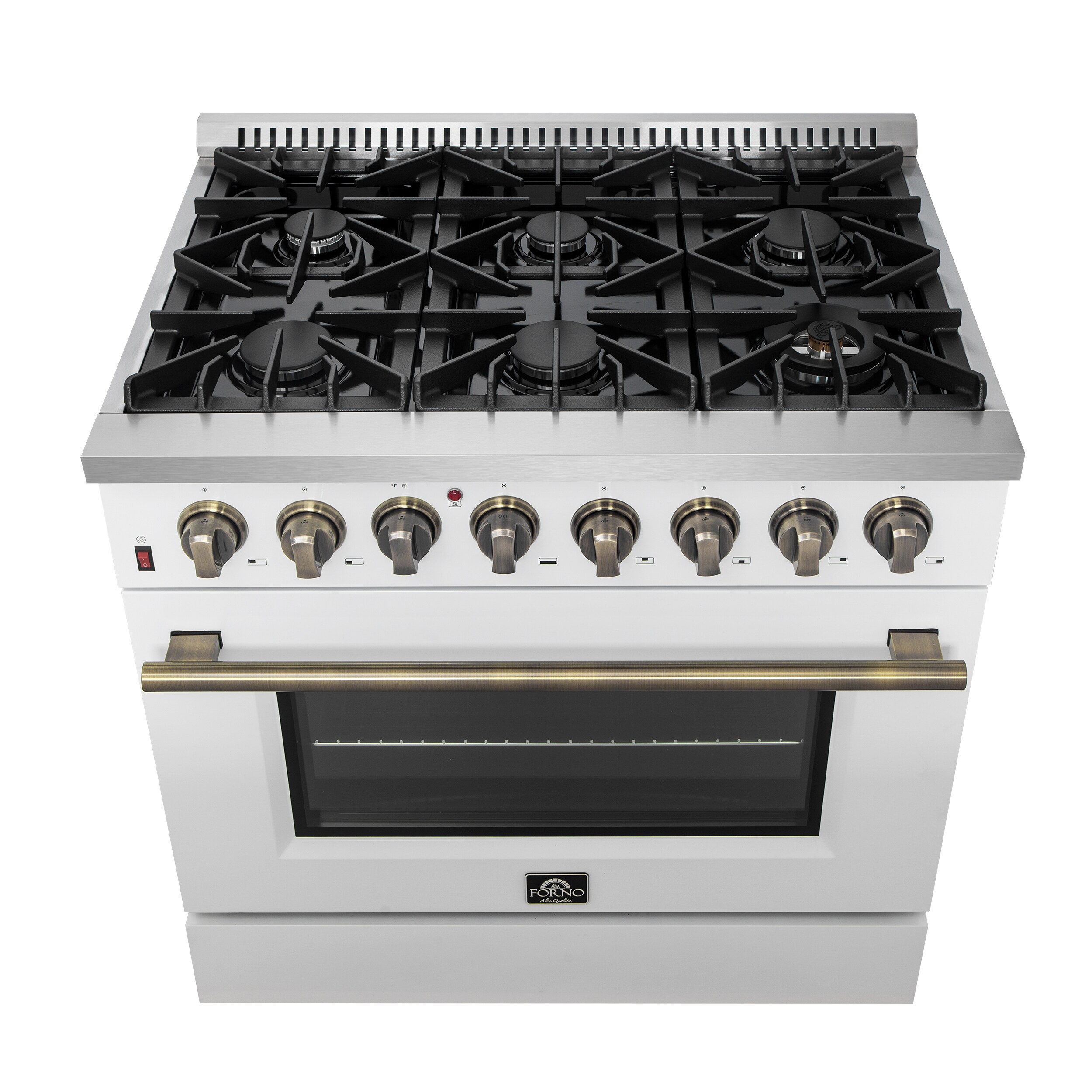 FORNO FFSGS6156-36WHT Dual-Fuel-Ranges - View #7