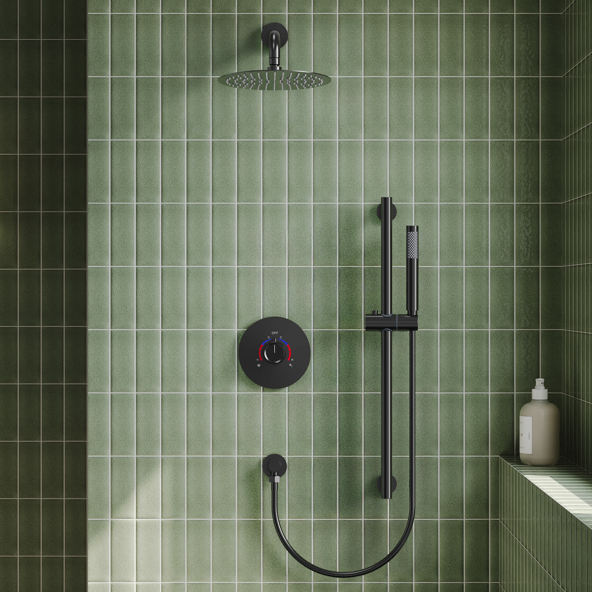 EVERSTEIN SFS-1013-BK10 Showerhead-Bar-Panels - View #3