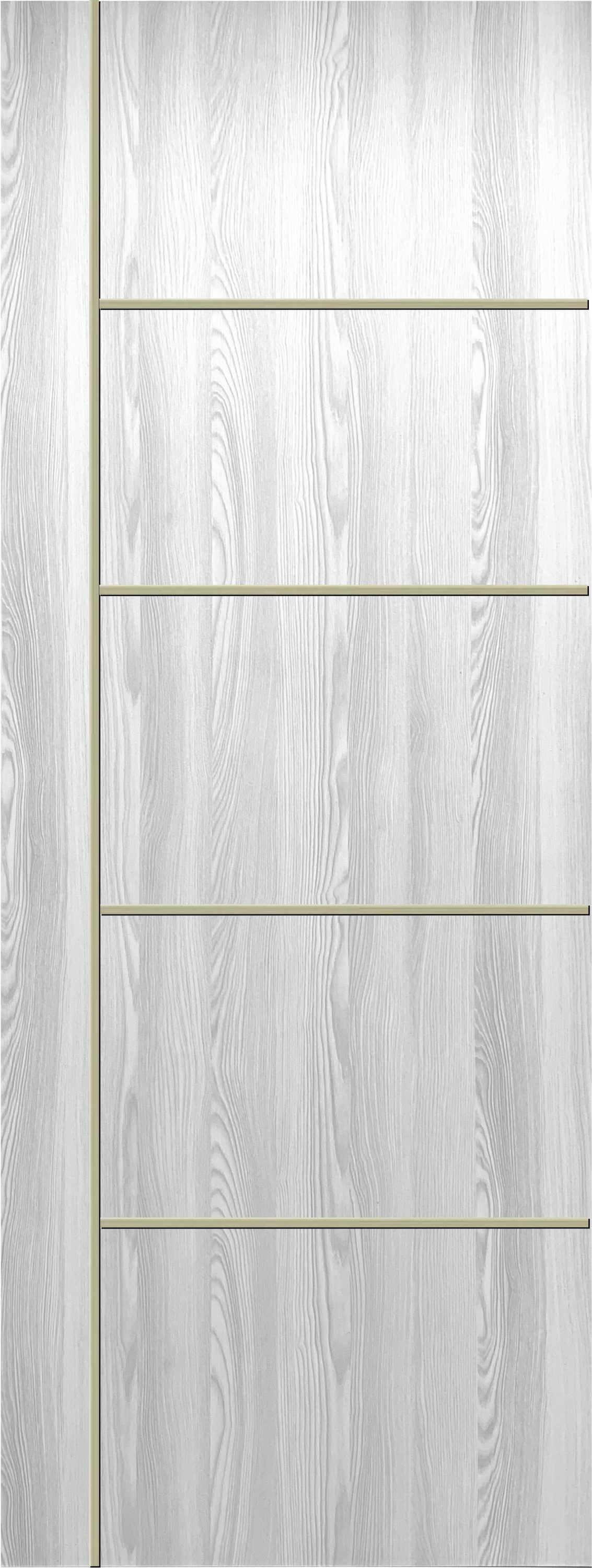 Valusso Design VD123668 Orlando 28-in x 80-in Ice Maple Flush Textured Hollow core Prefinished Pine Wood Slab Door