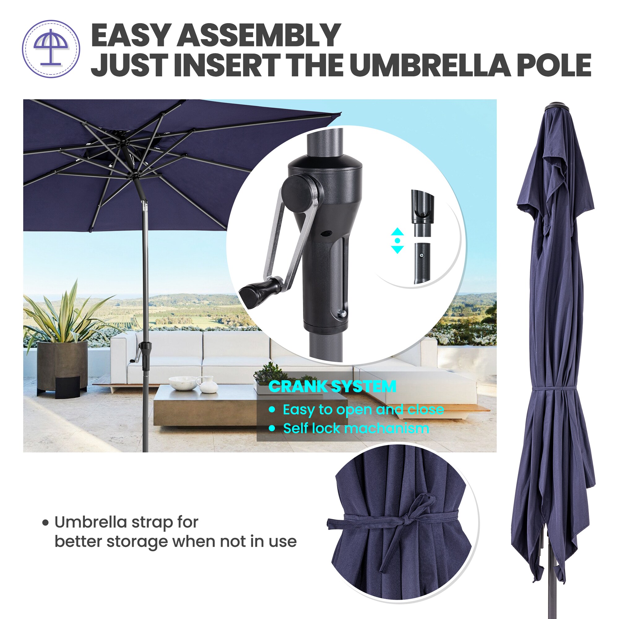 Crestlive Products CL-PU013NAV Umbrellas-2 - View #6