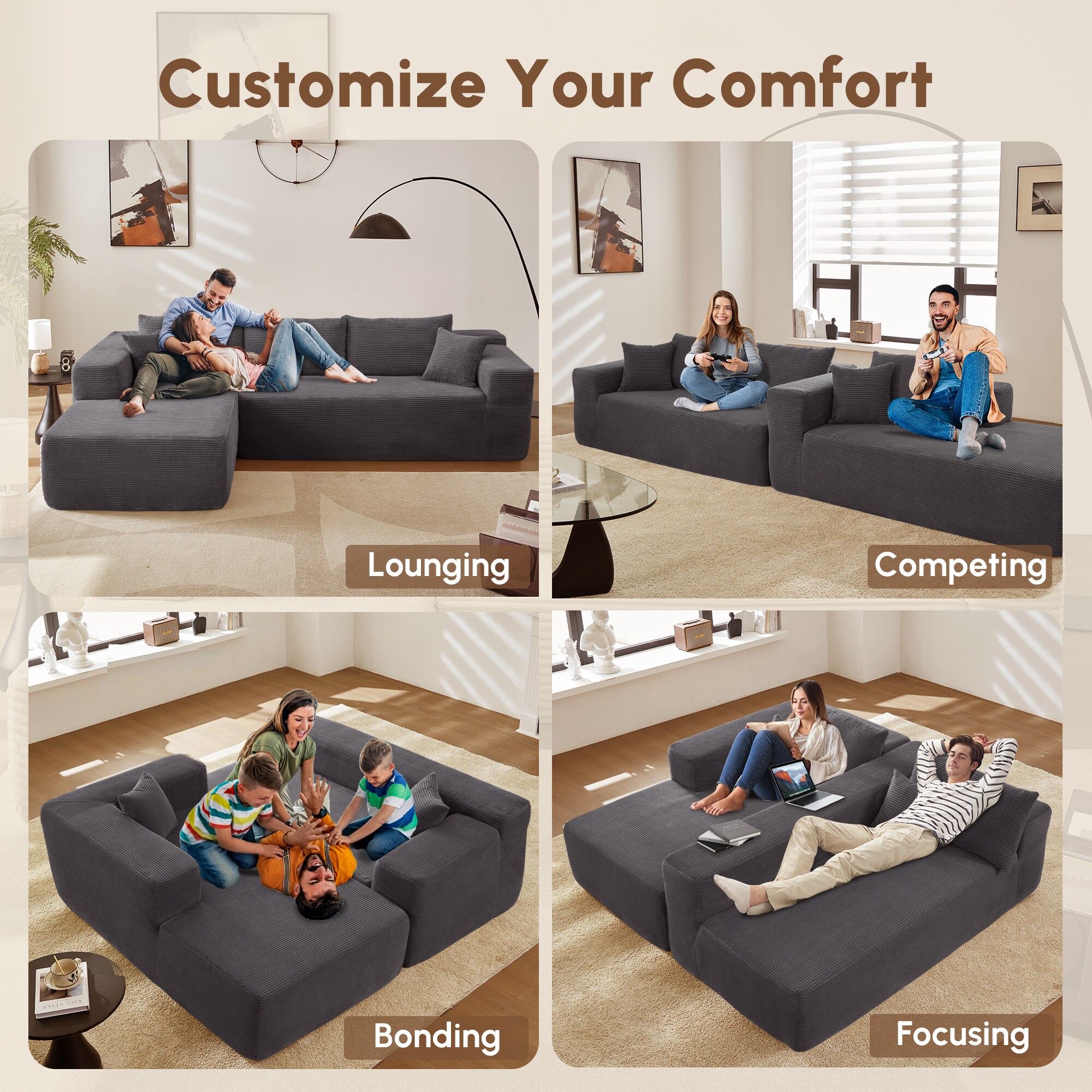 Pouuin SVI90L Sofas-Loveseats - View #7