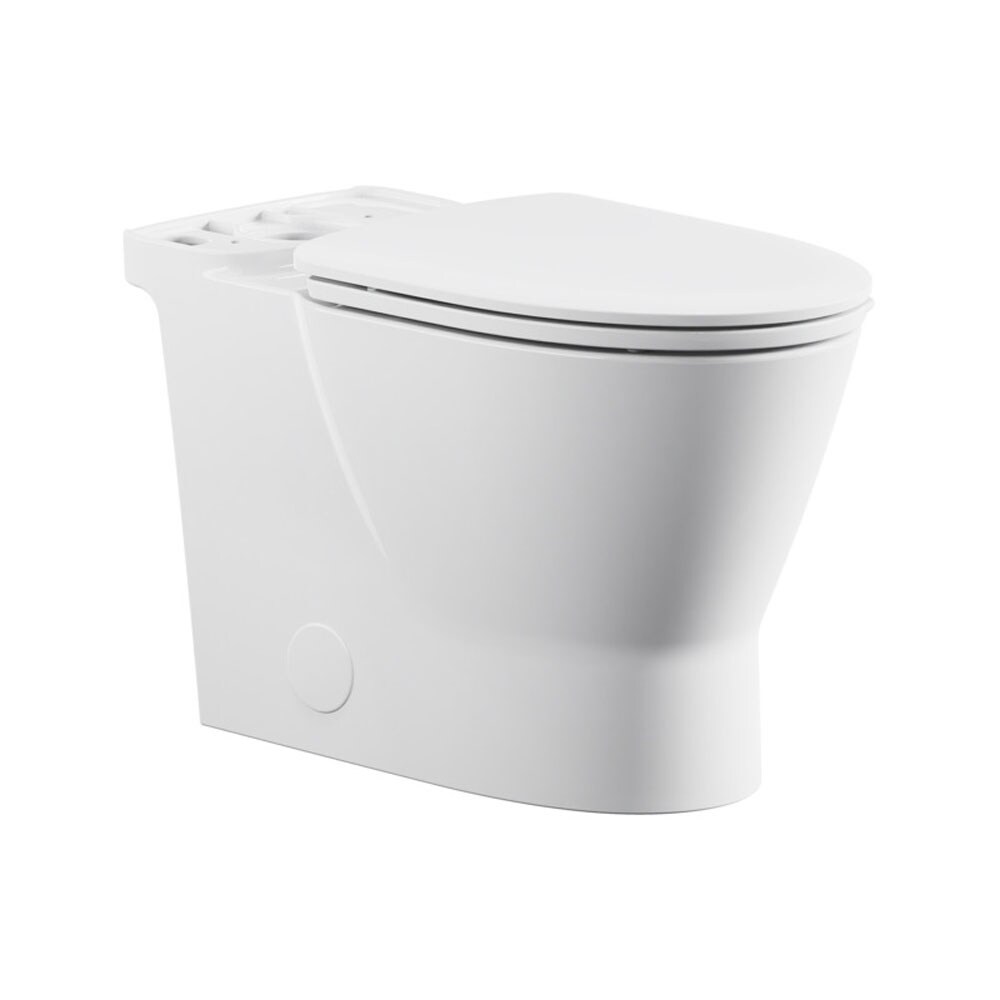 American Standard 3419A100.020 Aspirations White Elongated Chair height Toilet Bowl 12-in Rough-In