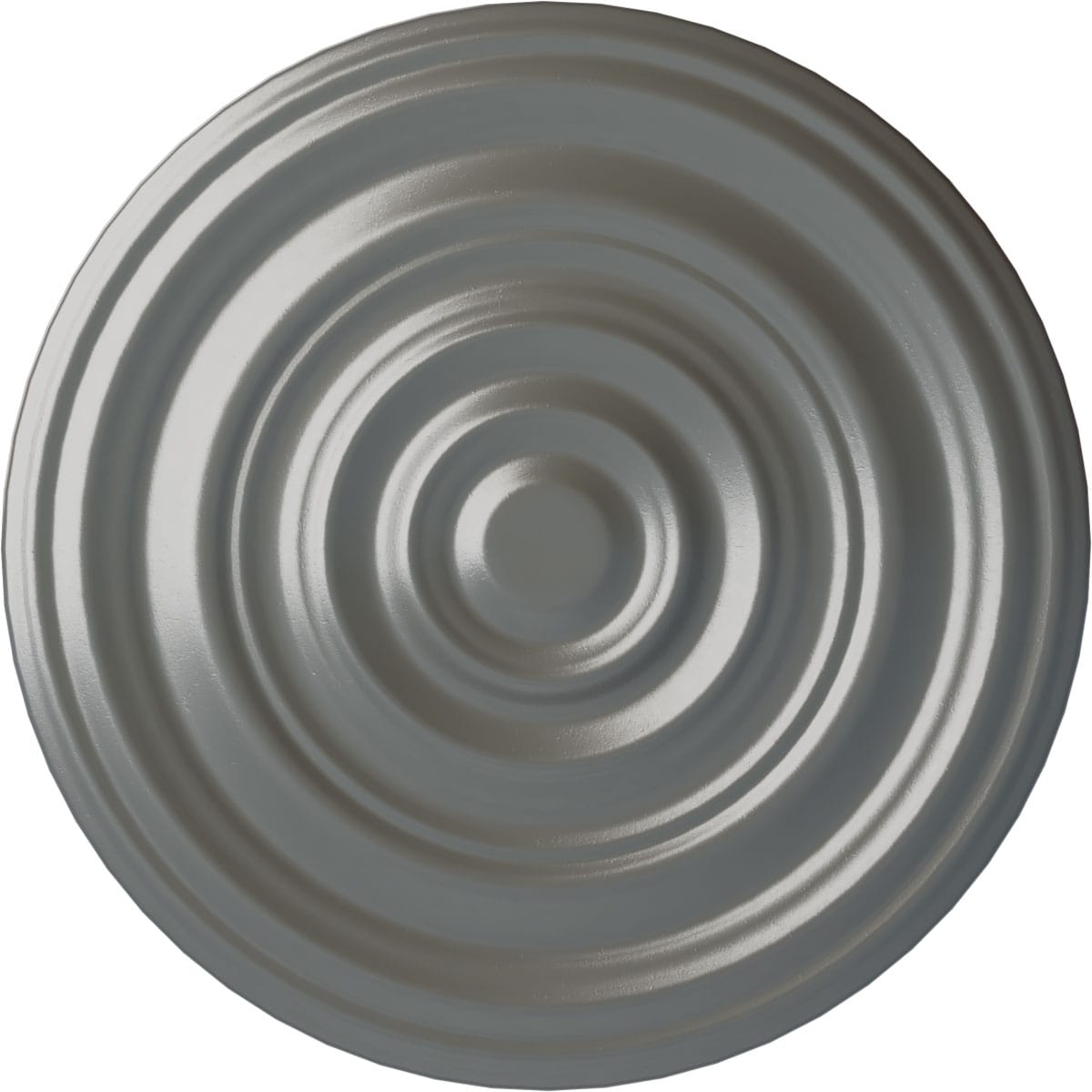 Ekena Millwork CM29CASLS Carton Smooth 29.125-in W x 29.125-in L Painted Silver Polyurethane Whole Ceiling Medallion