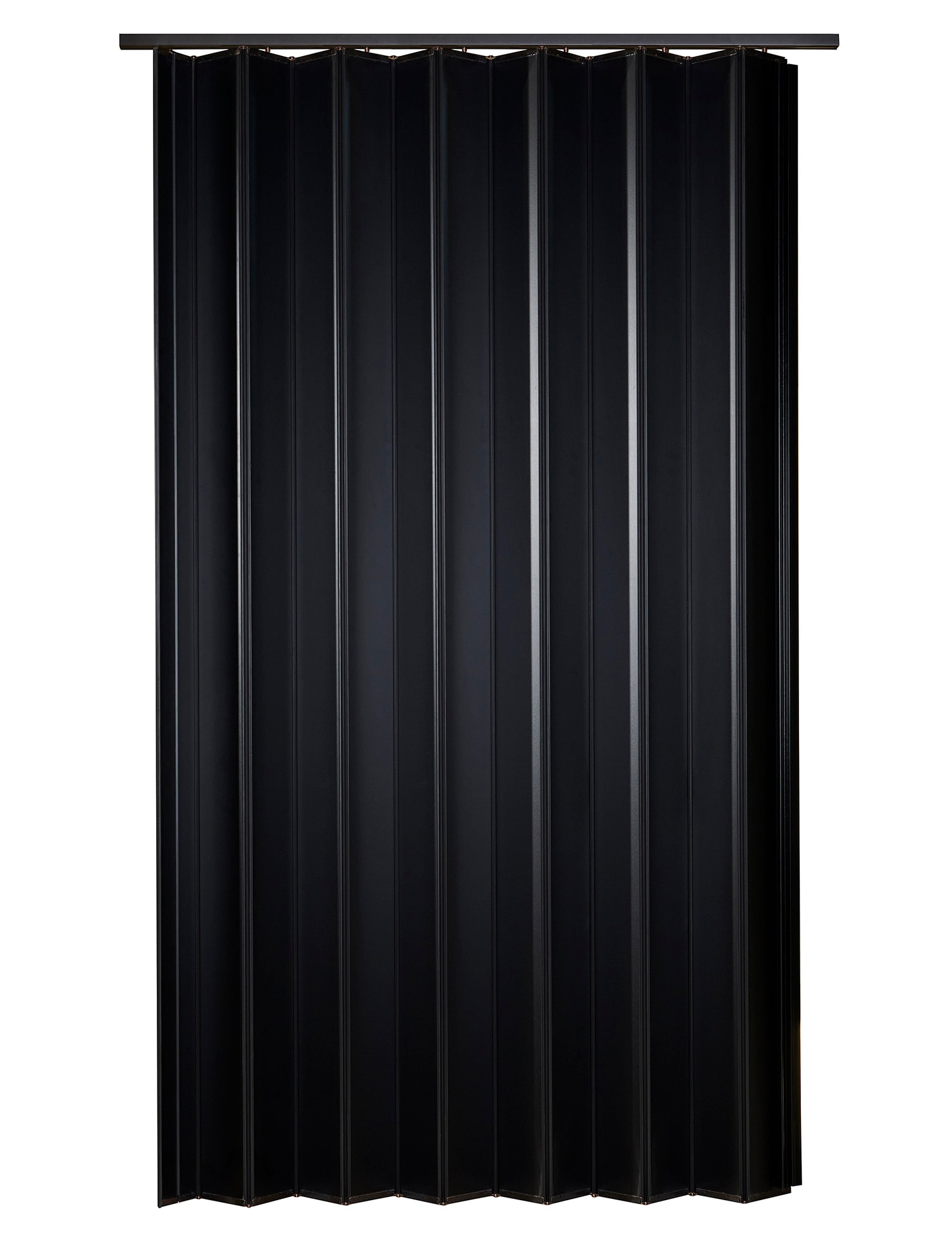 Spectrum WF4880BK Woodshire 48-in x 80-in Universal Handing Black MDF Accordion Door ( Hardware Included )