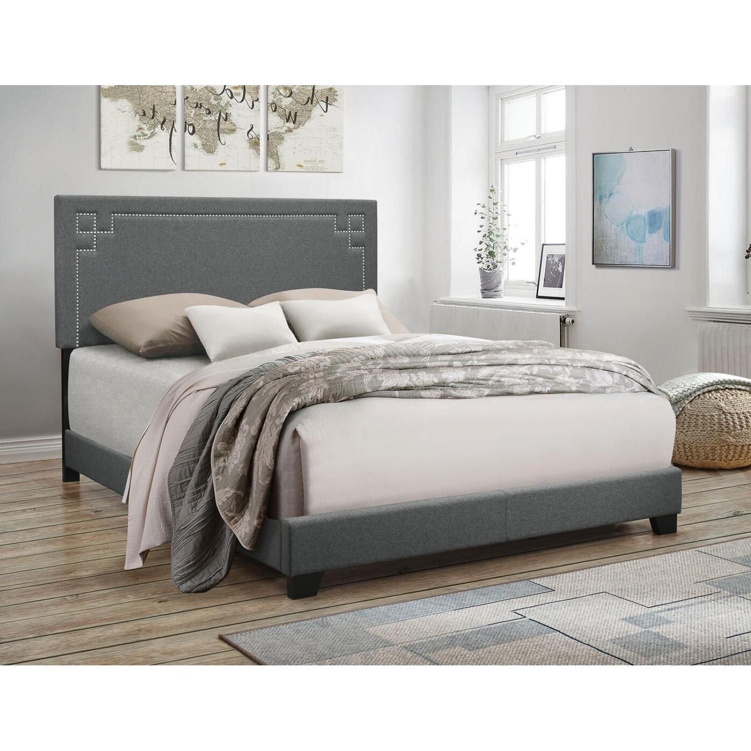 JASMODER 20910Q Gray Nightstand