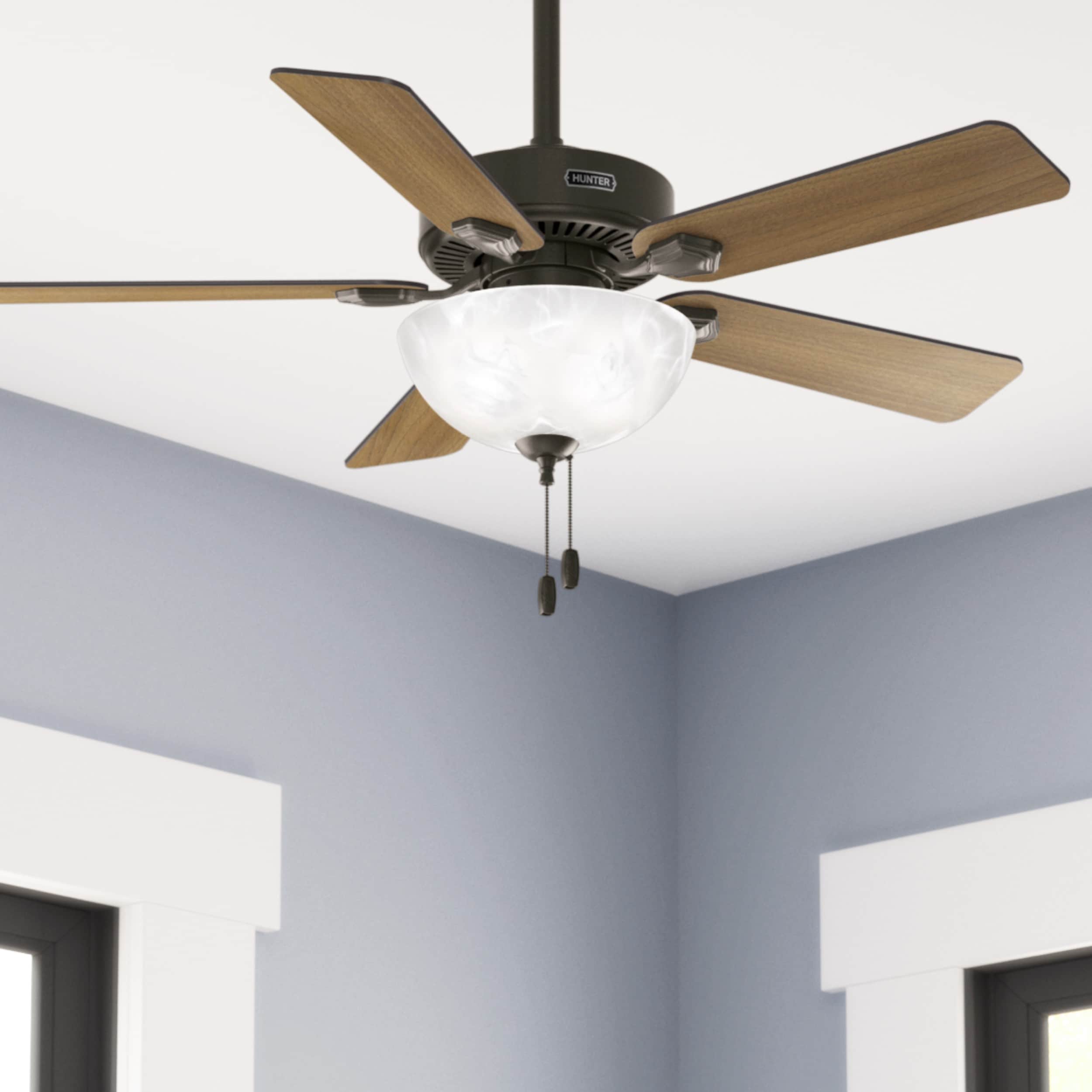 Hunter Swanson ENERGY STAR 44-in New Bronze Indoor Ceiling Fan 
