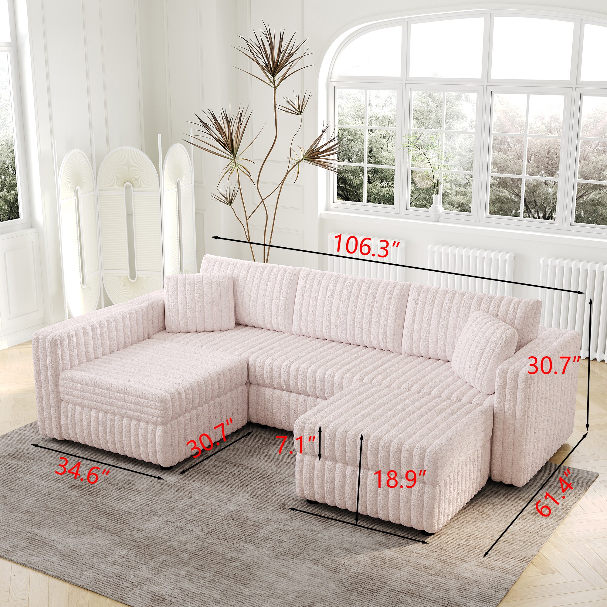 SINOFURN SYD180015PK Sofas-Loveseats - View #4