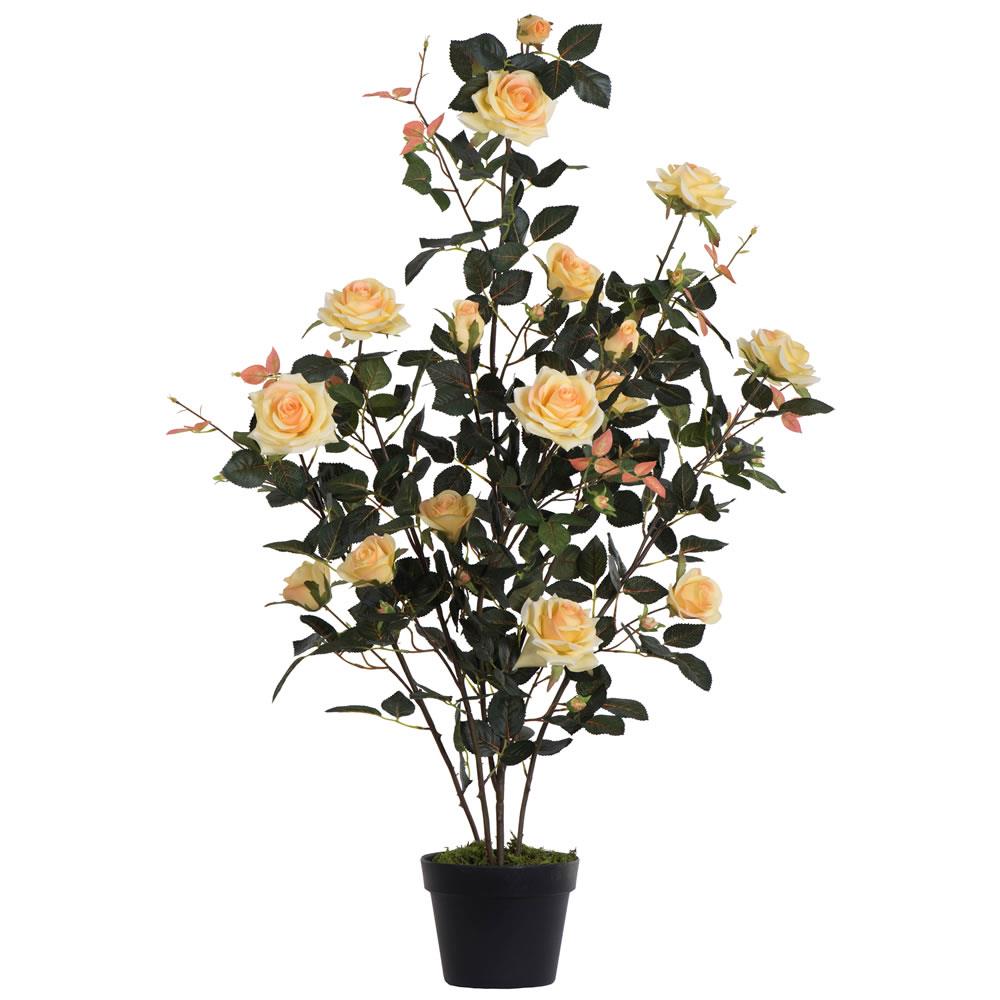Vickerman TA181845 45-in Yellow Indoor Rose Artificial Plant
