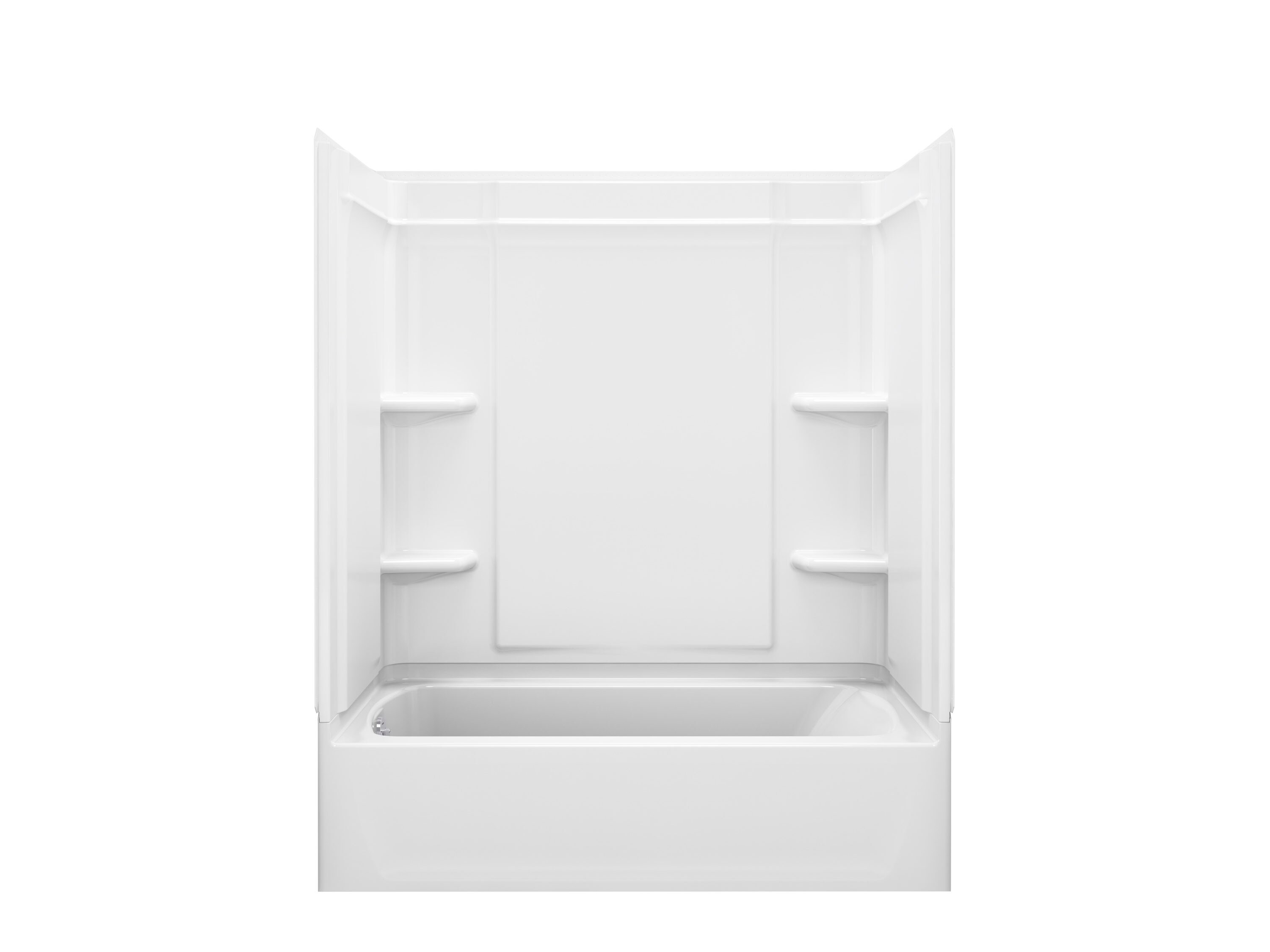 Sterling Medley 60-in x 30-in Bathtub and Shower Combination Kit (Left Drain)