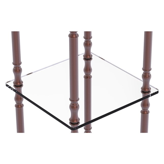 Allied Brass 14-in W x 38-in H x 14-in D Etageres Allied Brass 14-in W x 38-in H x 14-in D Etageres