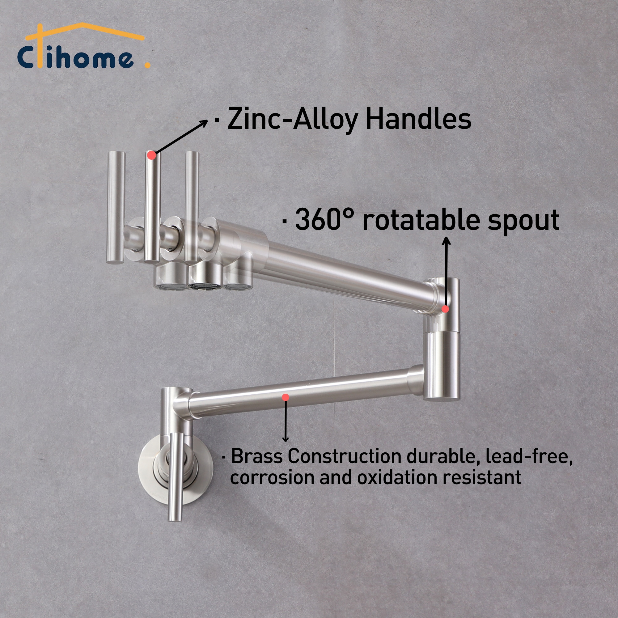 Clihome DG-KF46NS-1 Kitchen-Faucets - View #8