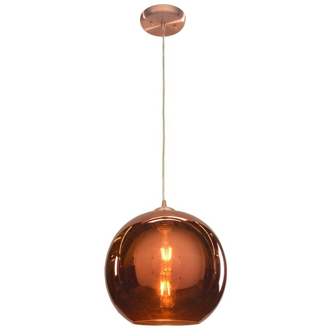 Access Lighting Glow Brushed Copper Modern Contemporary Geometric Pendant Light In The Department At Com - Copper Pendant Ceiling Light Fitting Instructions Pdf