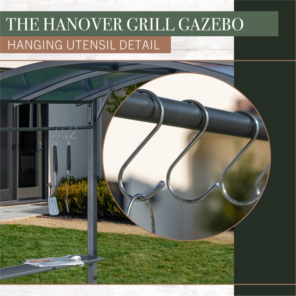 Hanover HANGRGAZ-GRY Wood-Resin-Gazebos - View #4