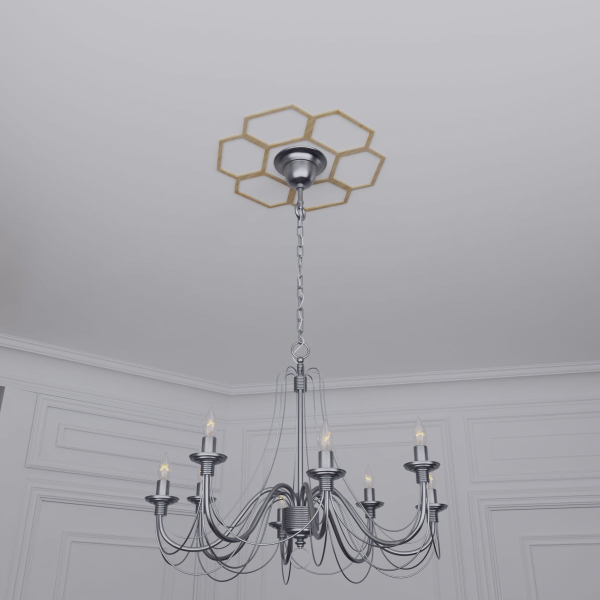 Ekena Millwork CMWP26X26X0250FOHI Ceiling-Medallions - View #11