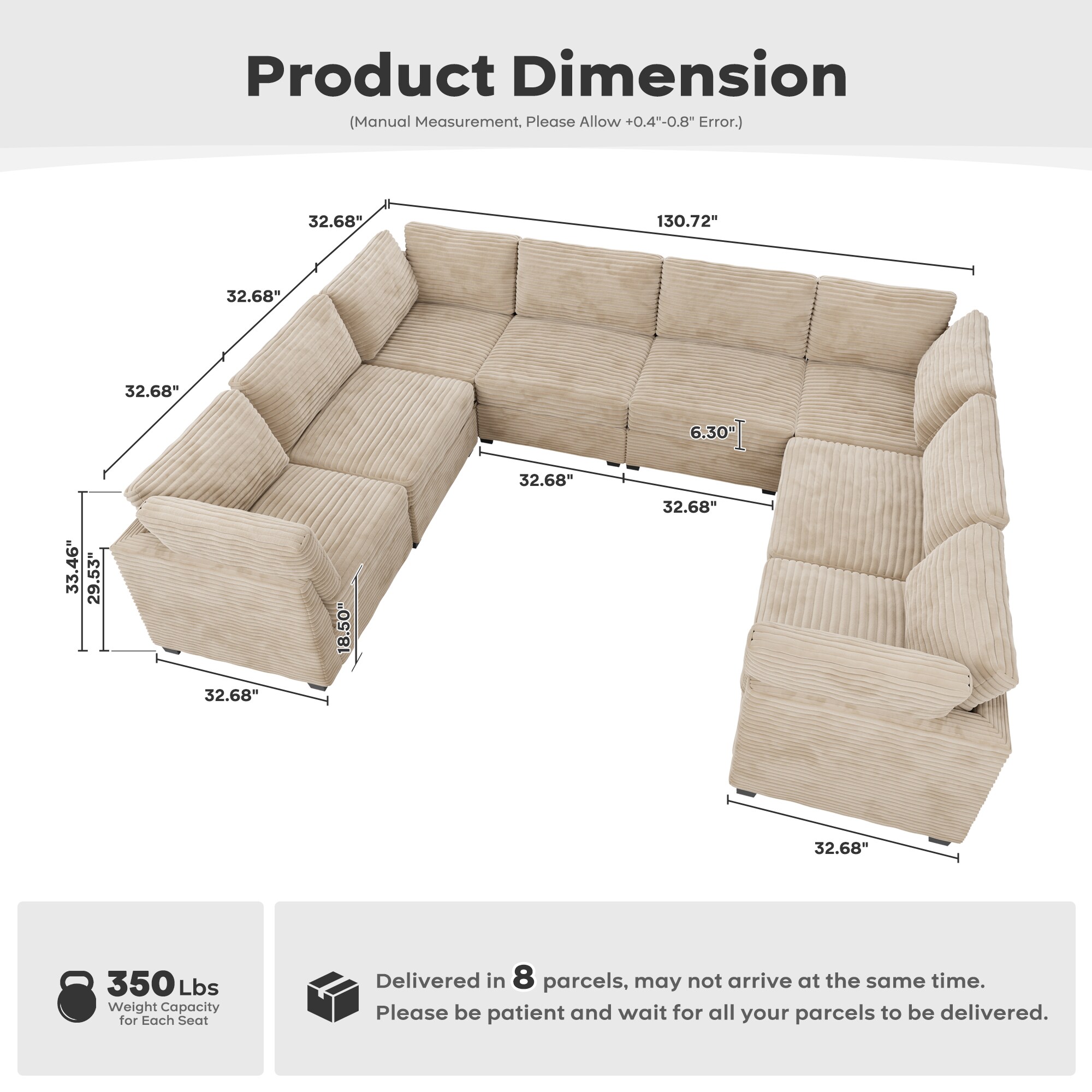 Ovios OYOYO240-G Sofas-Loveseats - View #6