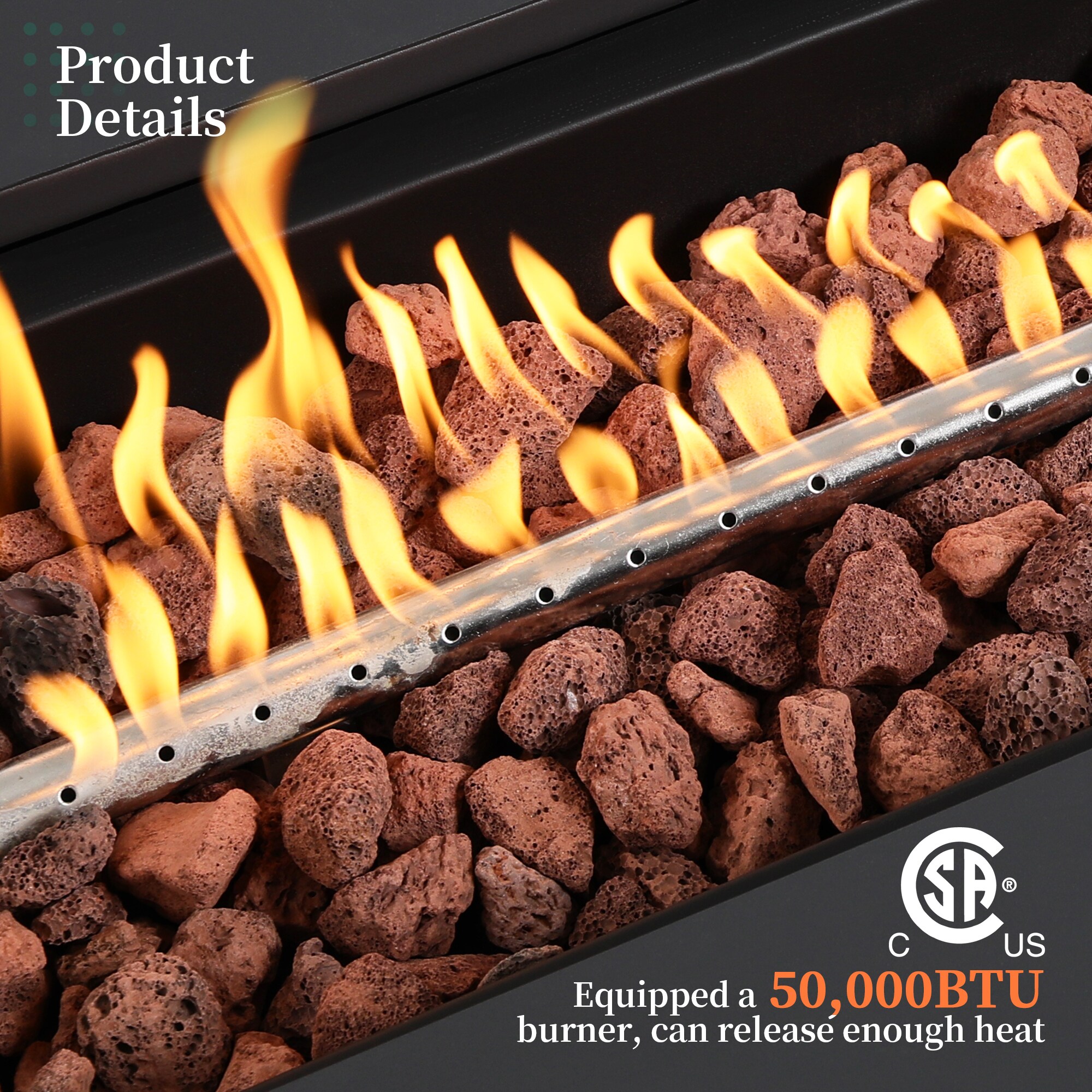 Patio Watcher LS-56MDK-SW-W Outdoor-Gas-Firepits - View #7