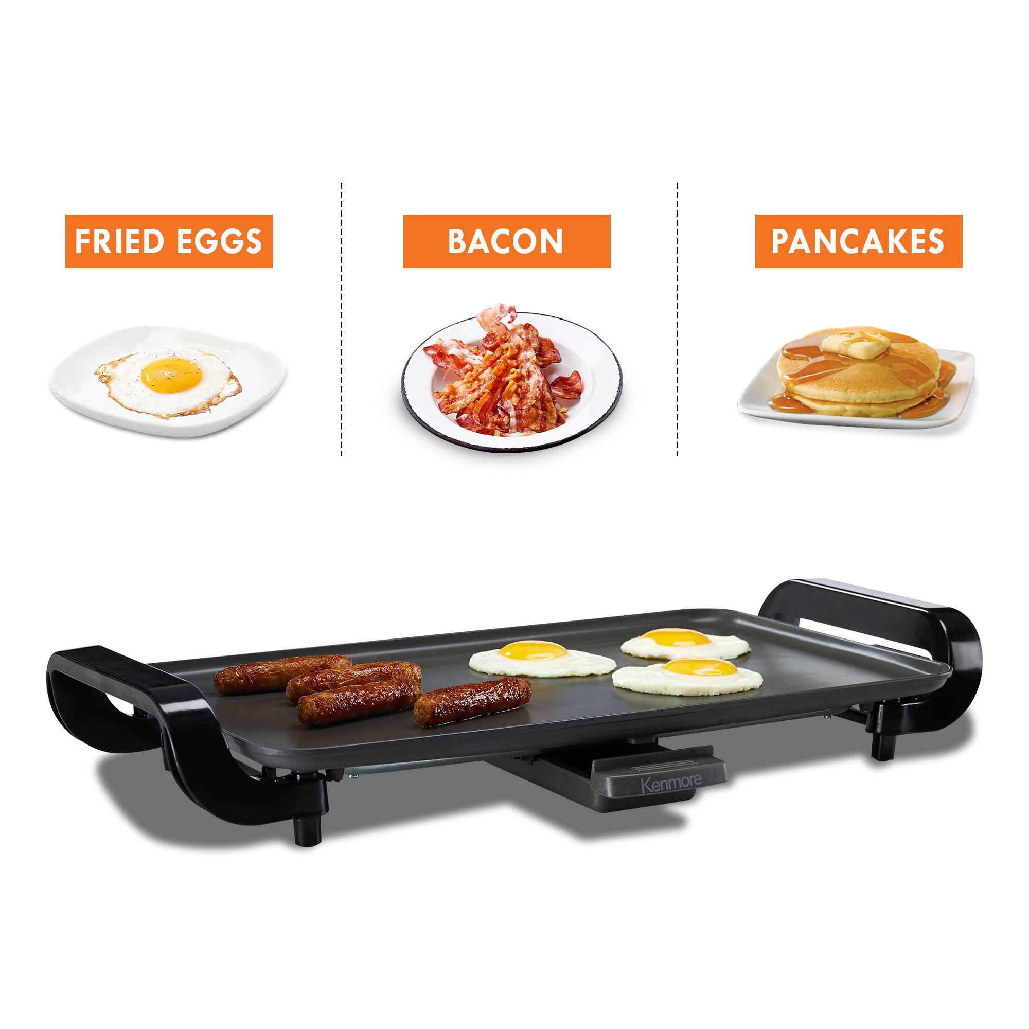 20 Grill Griddle Electric Non Stick Flat Top Indoor Countertop Portable Large