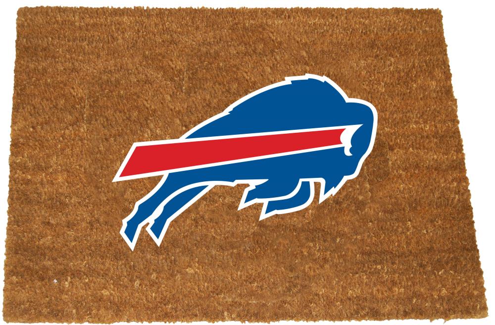 The Memory Company NFL-BUF-1689 Buffalo Bills 29.5-in x 19.5-in Team Coir Non-Slip Grip Outdoor Decorative Sports Door Mat