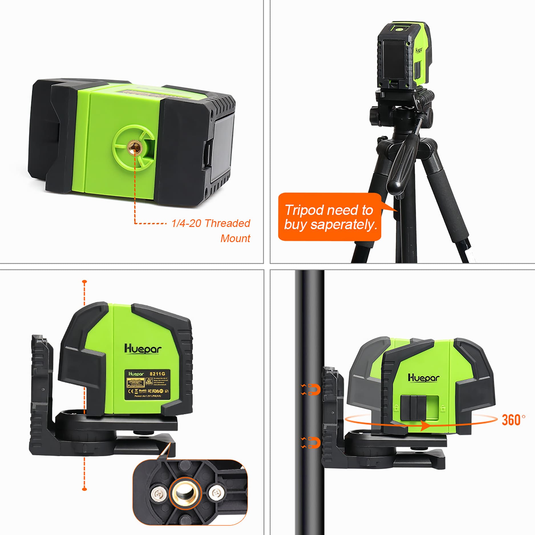 Huepar 8211G Laser-Level - View #5