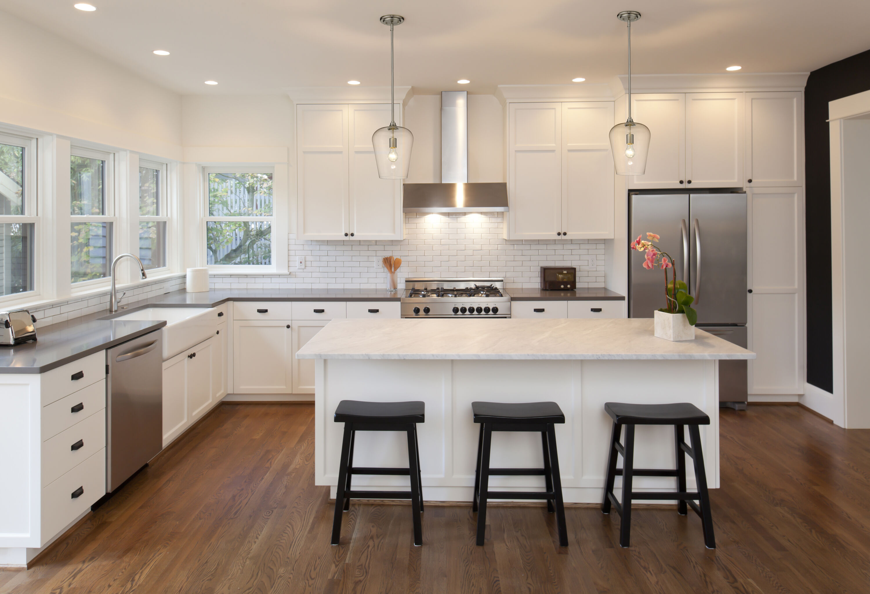 Joliet Brushed Nickel and Glass 12.25" Pendant Light
