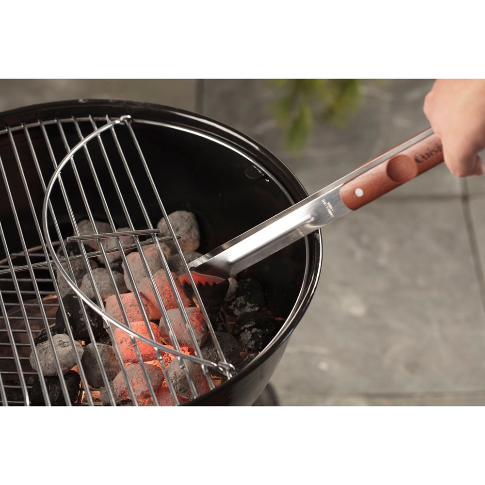 Barbecue Pro Deluxe Charcoal Grill Porcelain Steel Wire Grate Thermometer  Gauge
