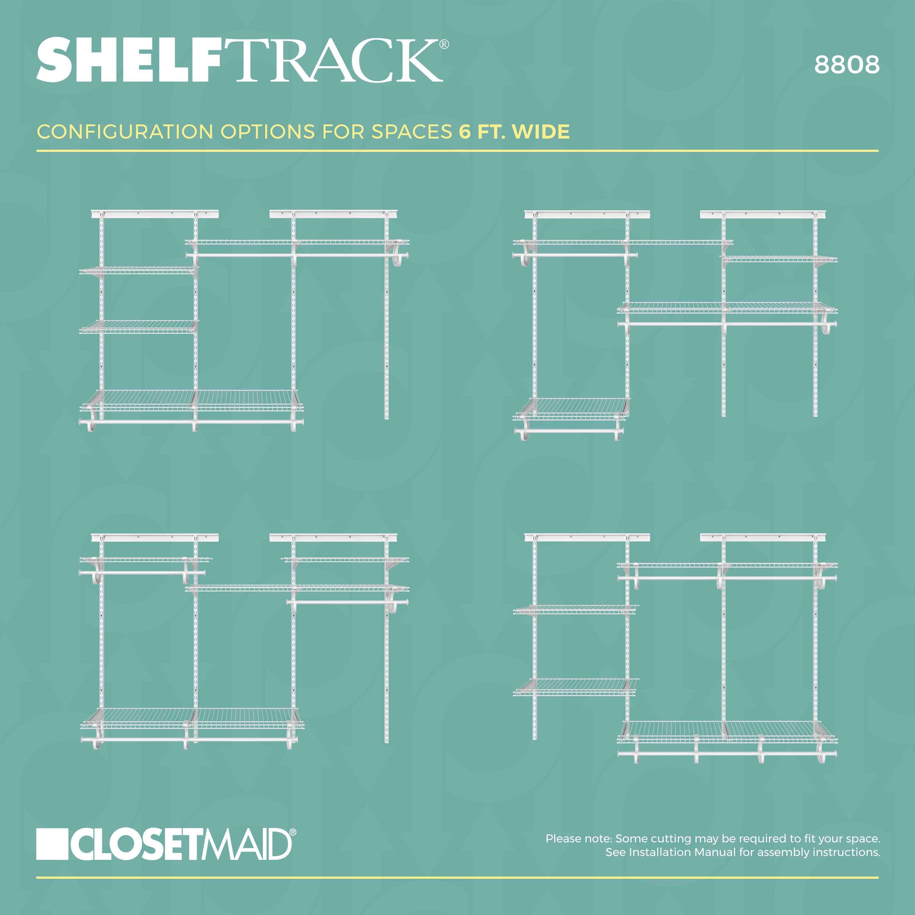 ClosetMaid ShelfTrack 2-Shelf Nickel Wire Shelving Unit - On Sale - Bed  Bath & Beyond - 11591324