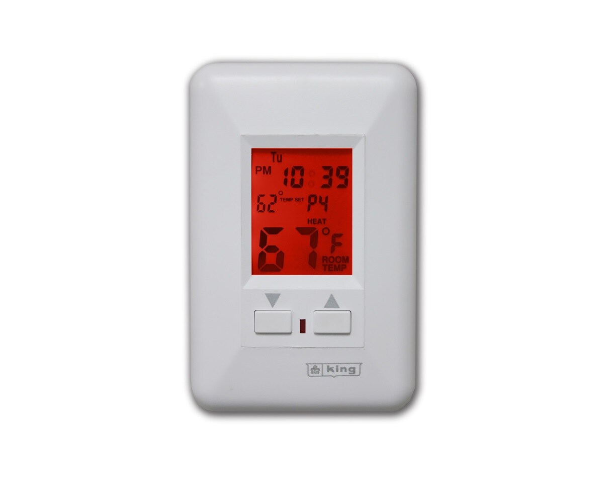 King Electrical ESP230-R :: Thermostat, Programmable, Single Pole