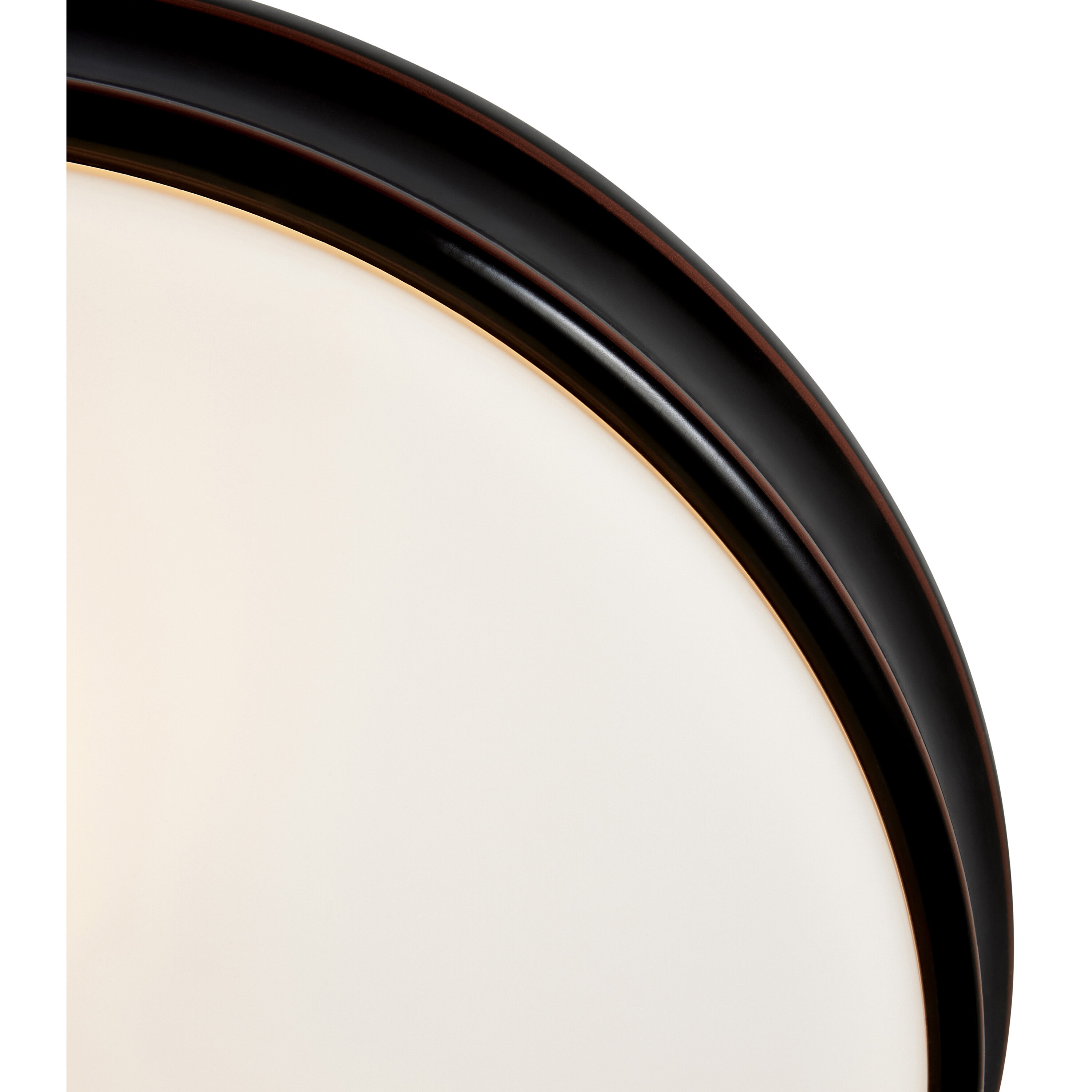 Oil Rubbed Bronze LED Flush Mount with Opal Glass Dome